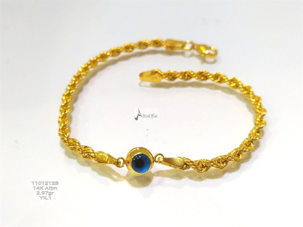 Göz Boncuklu Halat Zincirli Bileklik