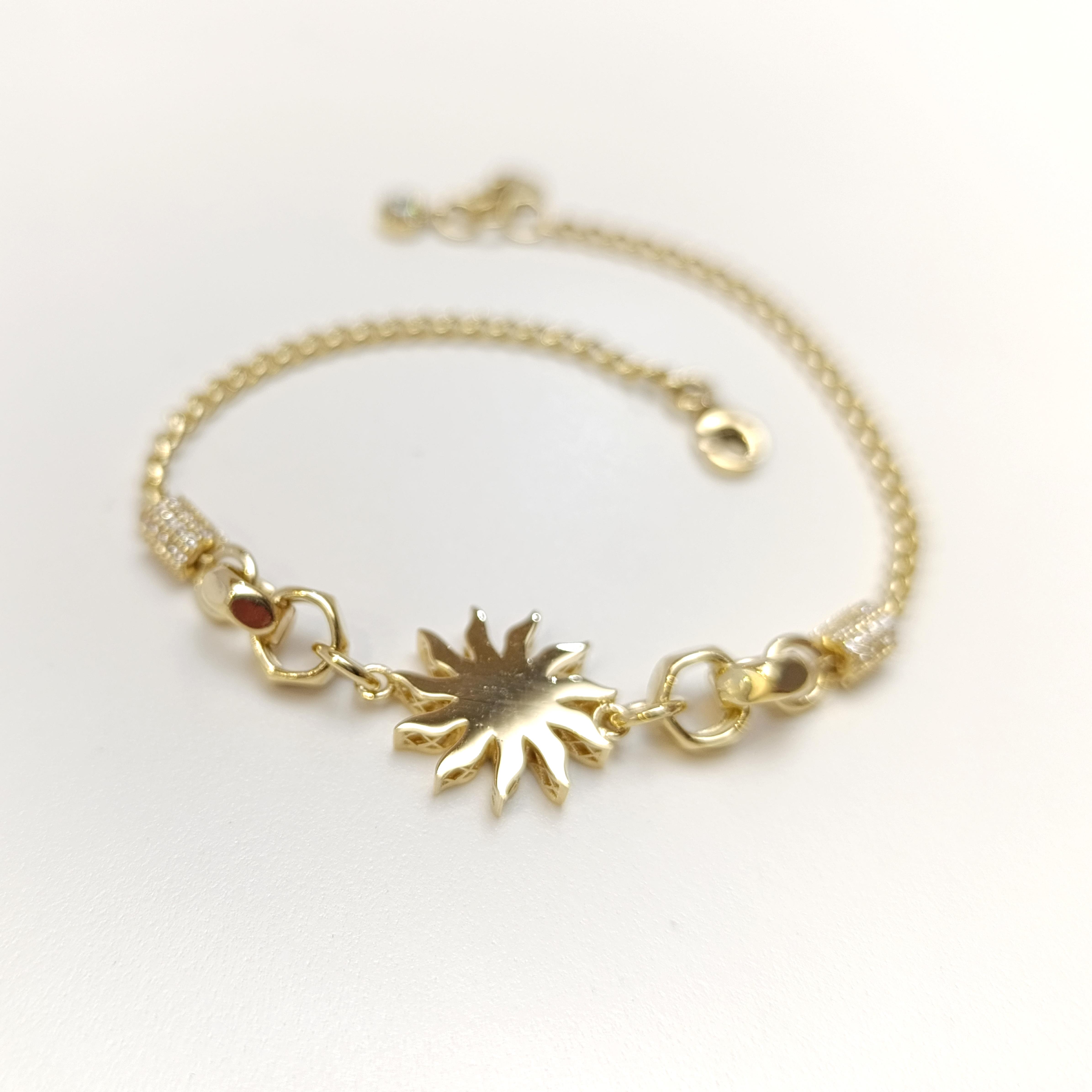 Güneş Bileklik Künye 14 Ayar Altın HD VİDEOLU