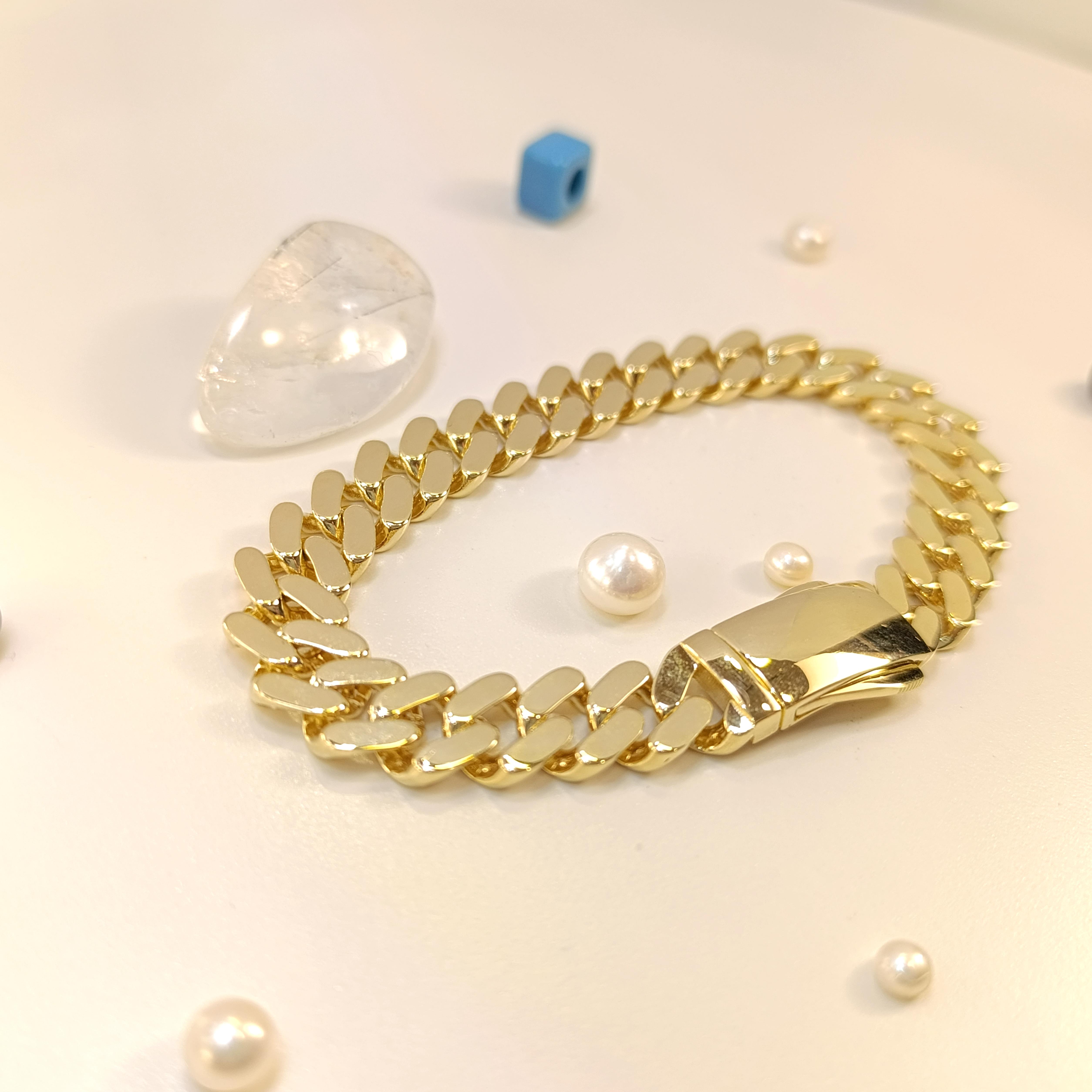 Gurmet Zincir Bileklik Künye 14 Ayar Altın HD VİDEOLU