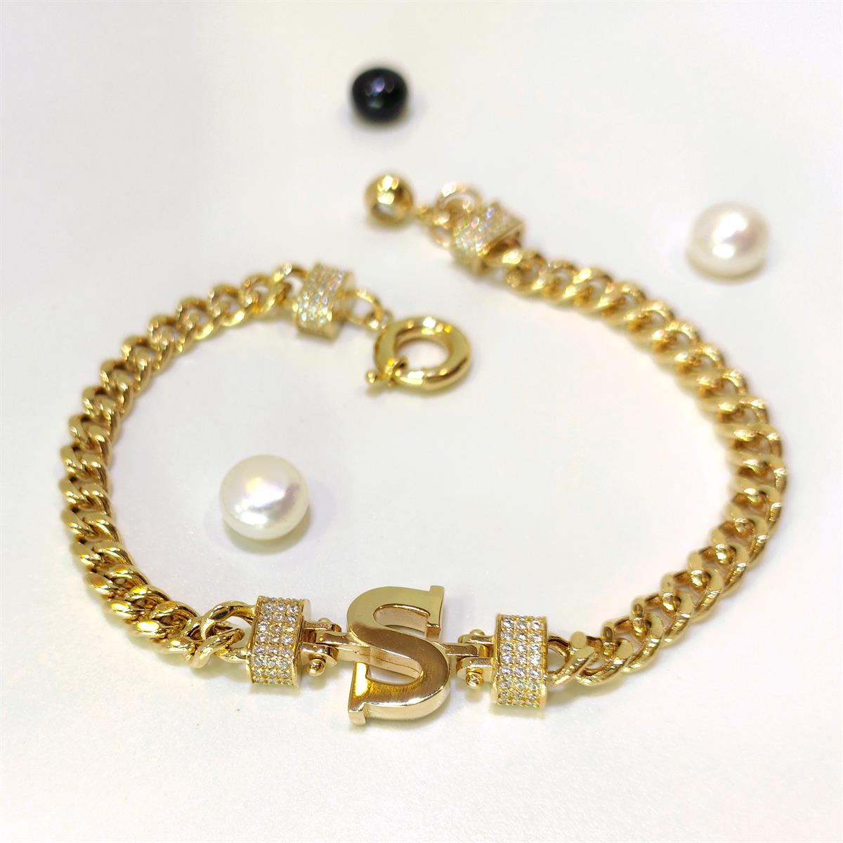 Harf Bileklik Künye 14 Ayar Altın HD VİDEOLU