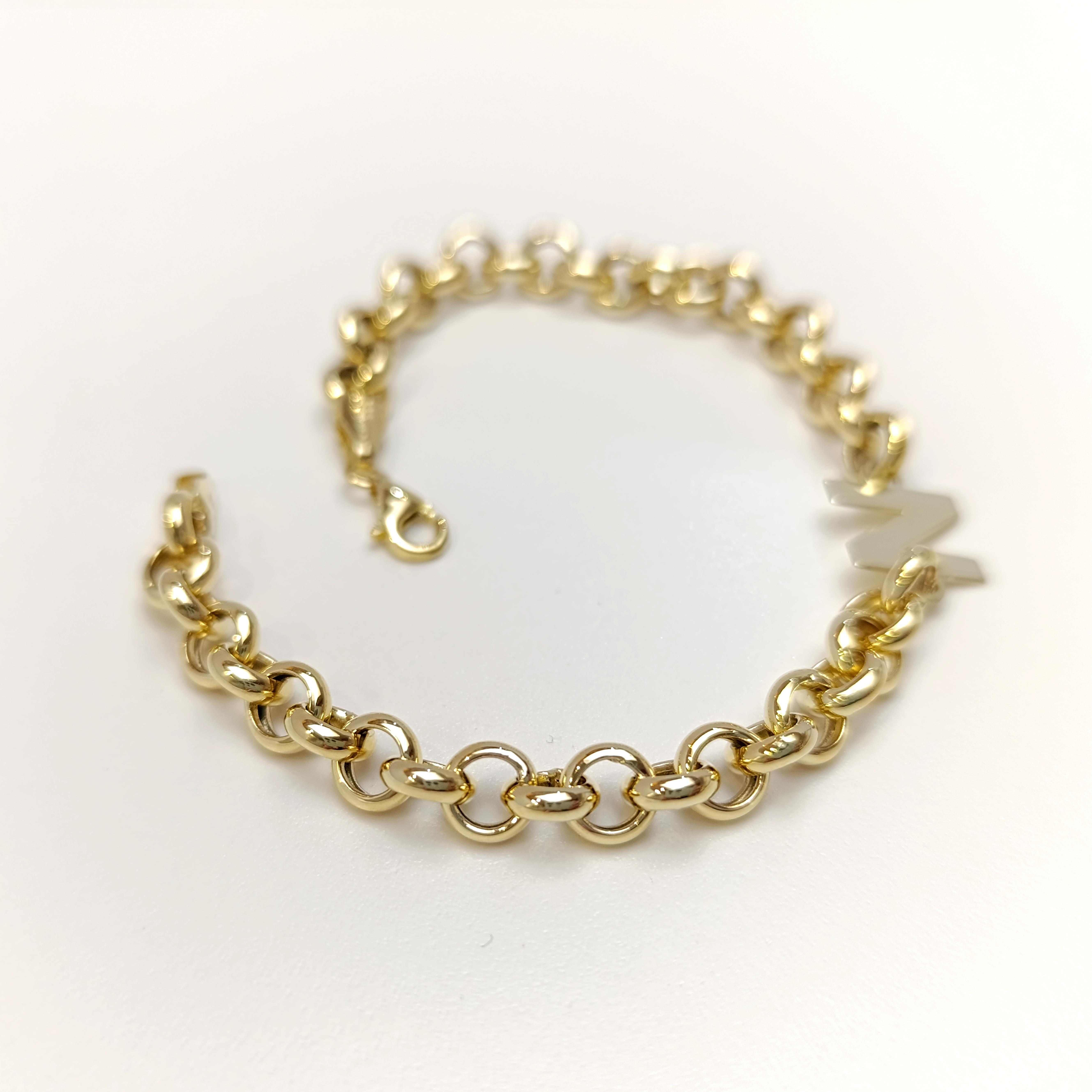 Harf Bileklik Künye 14 Ayar Altın HD VİDEOLU