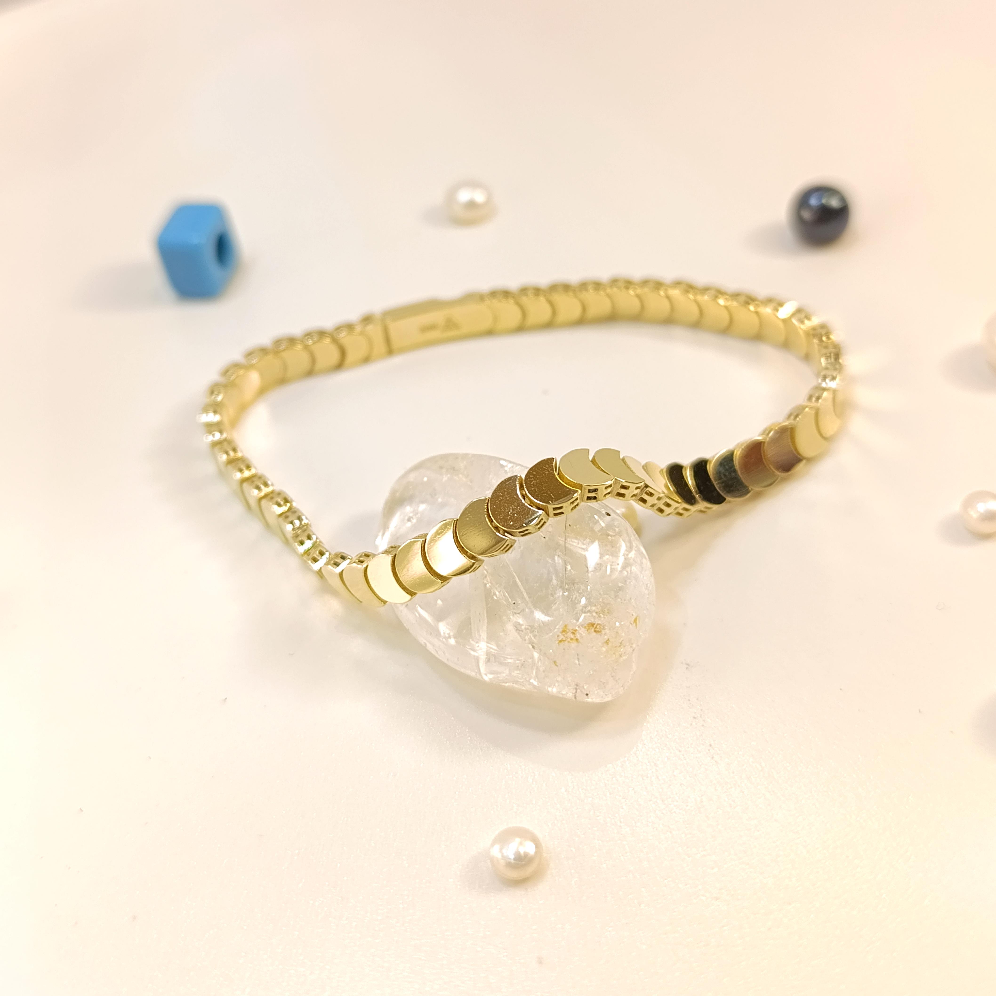 Hilal Zincir Bileklik Künye 14 Ayar Altın HD VİDEOLU