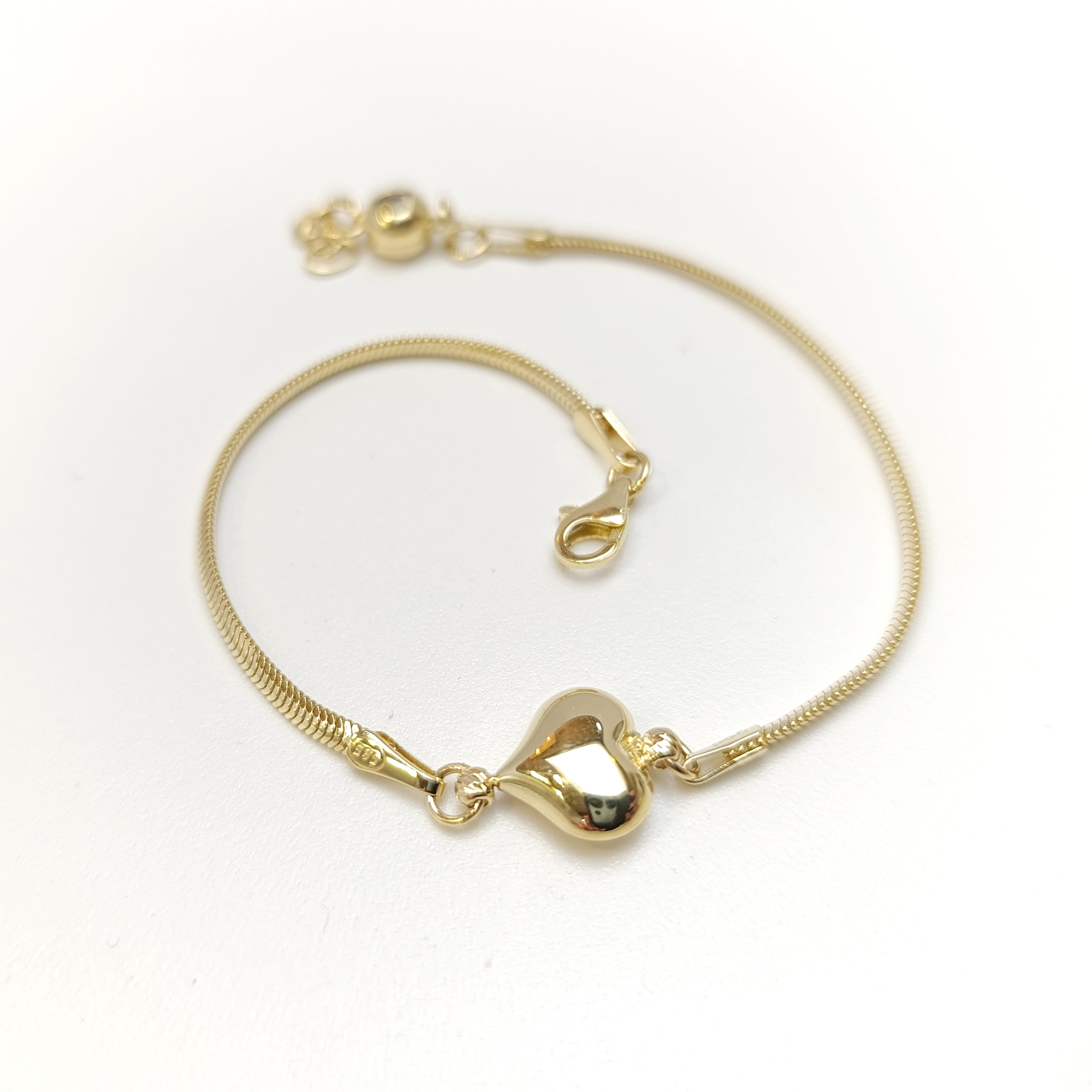 Kalpli Bileklik Künye 14 Ayar Altın HD VİDEOLU