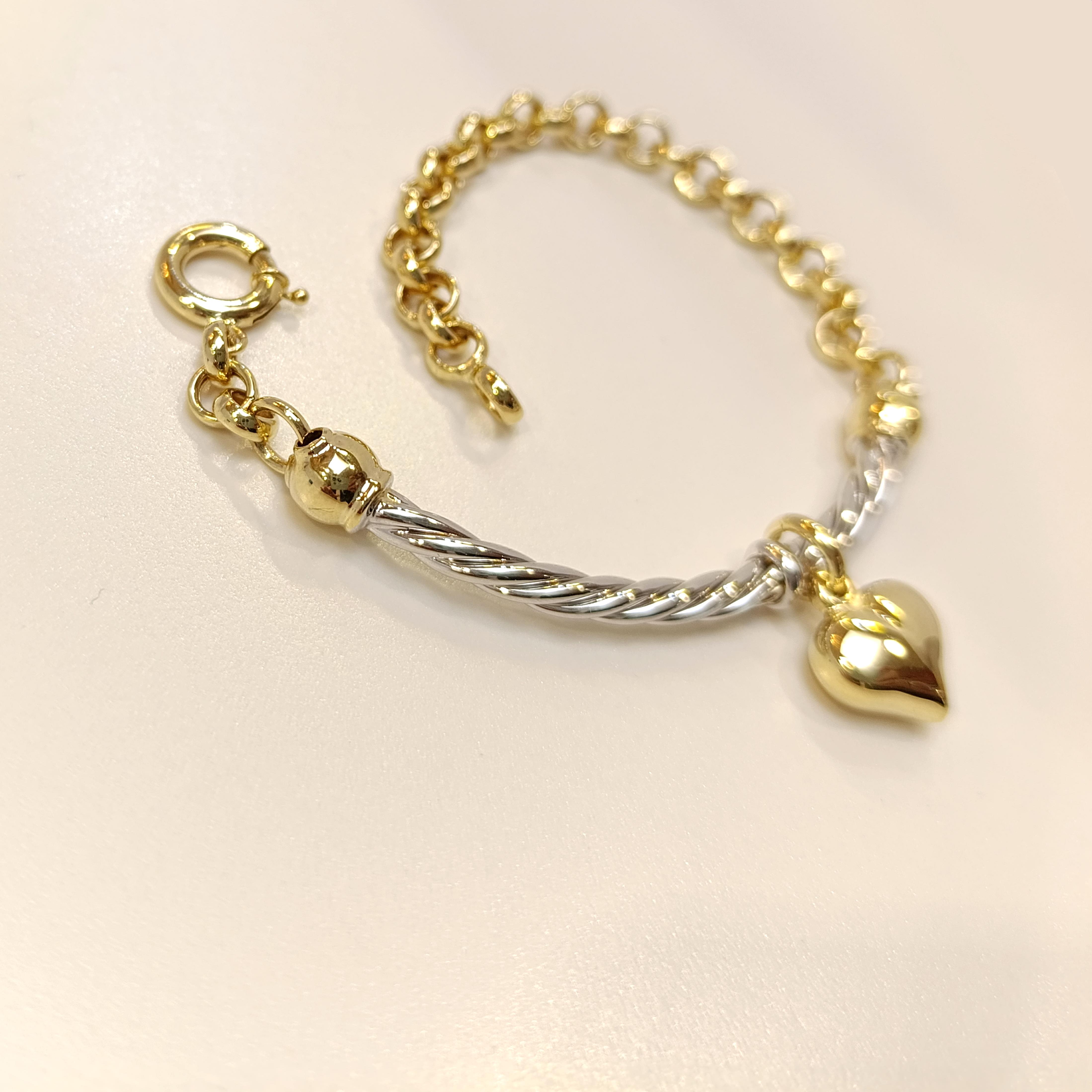 Kalpli Bileklik Künye 14 Ayar Altın HD VİDEOLU