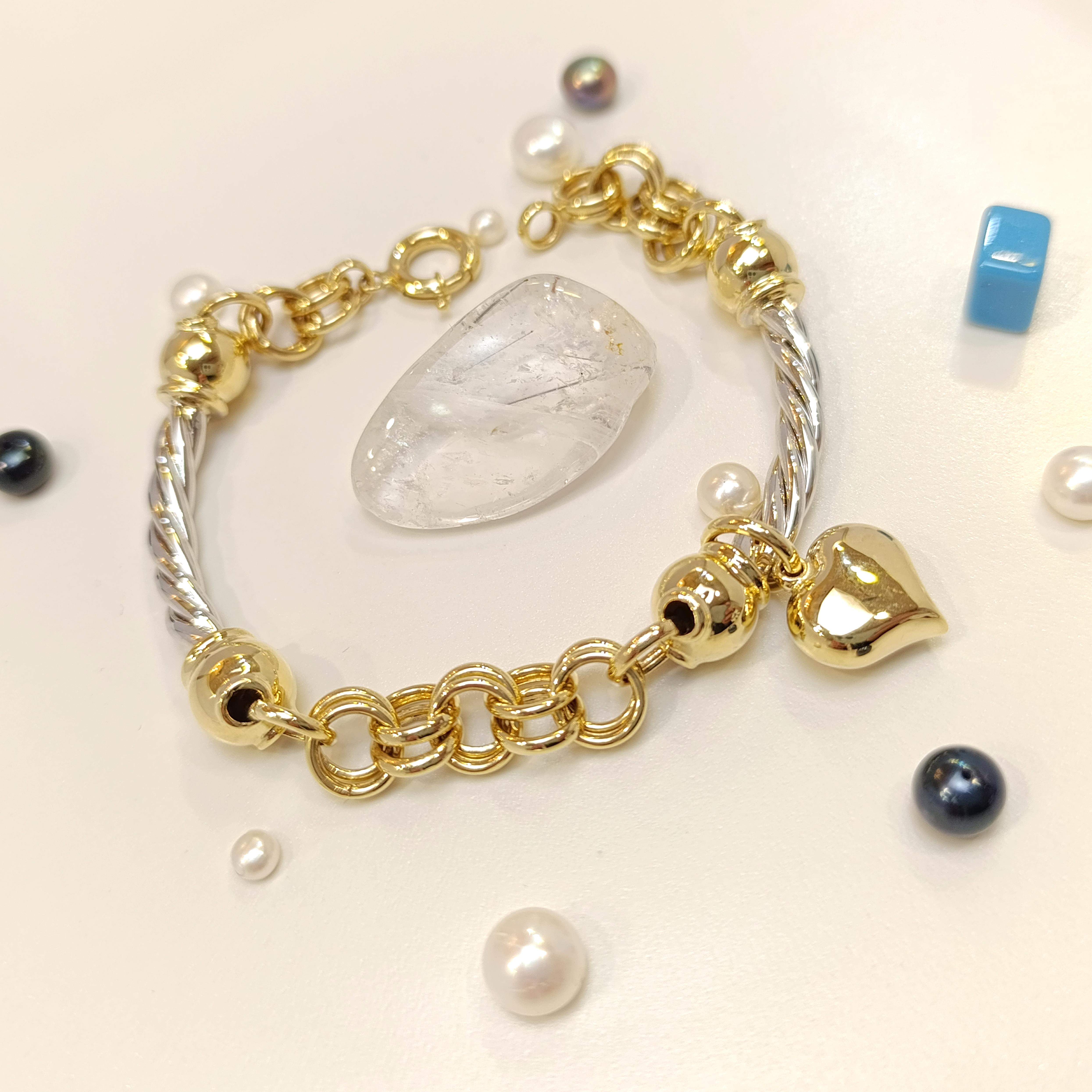 Kalpli Bileklik Künye 14 Ayar Altın HD VİDEOLU