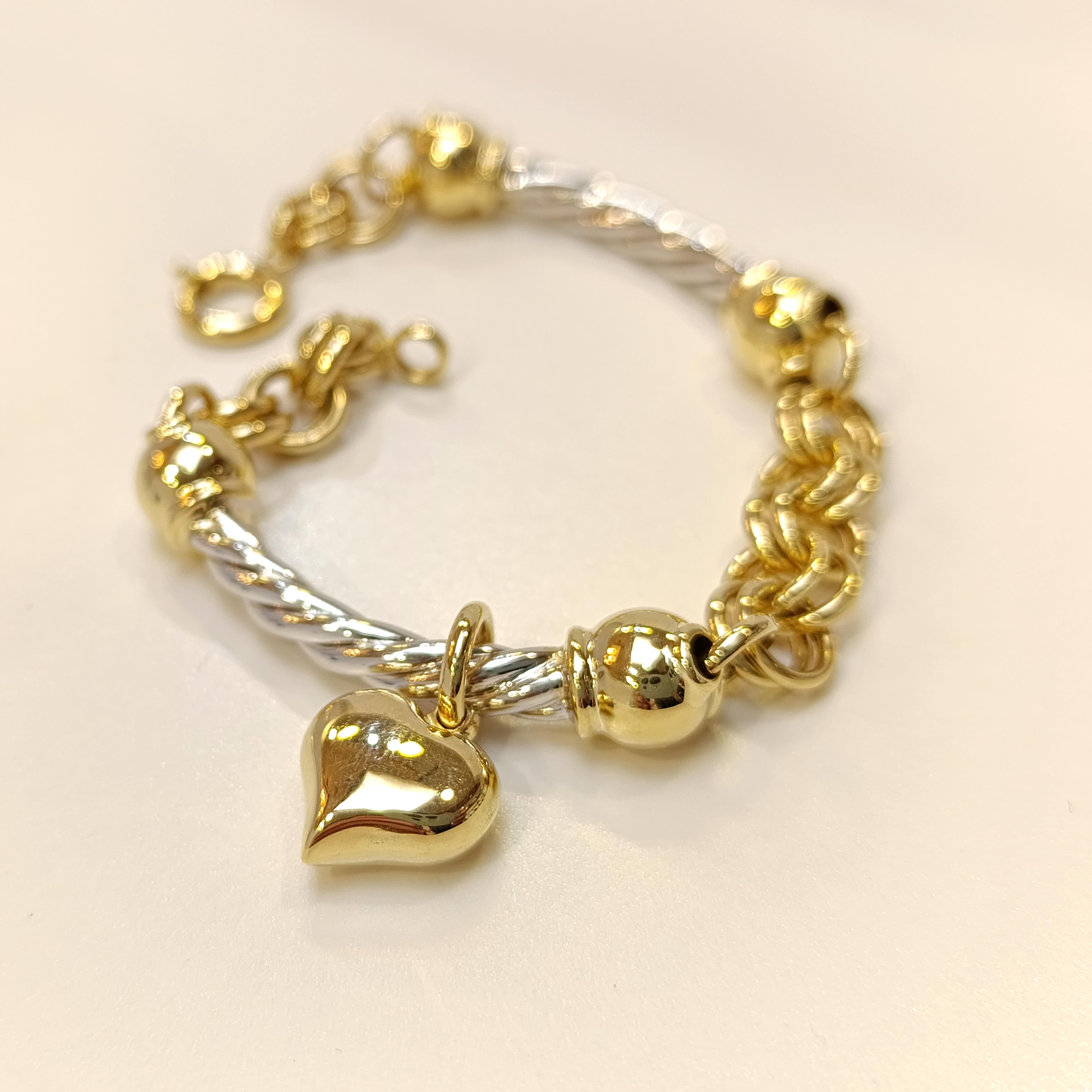 Kalpli Bileklik Künye 14 Ayar Altın HD VİDEOLU