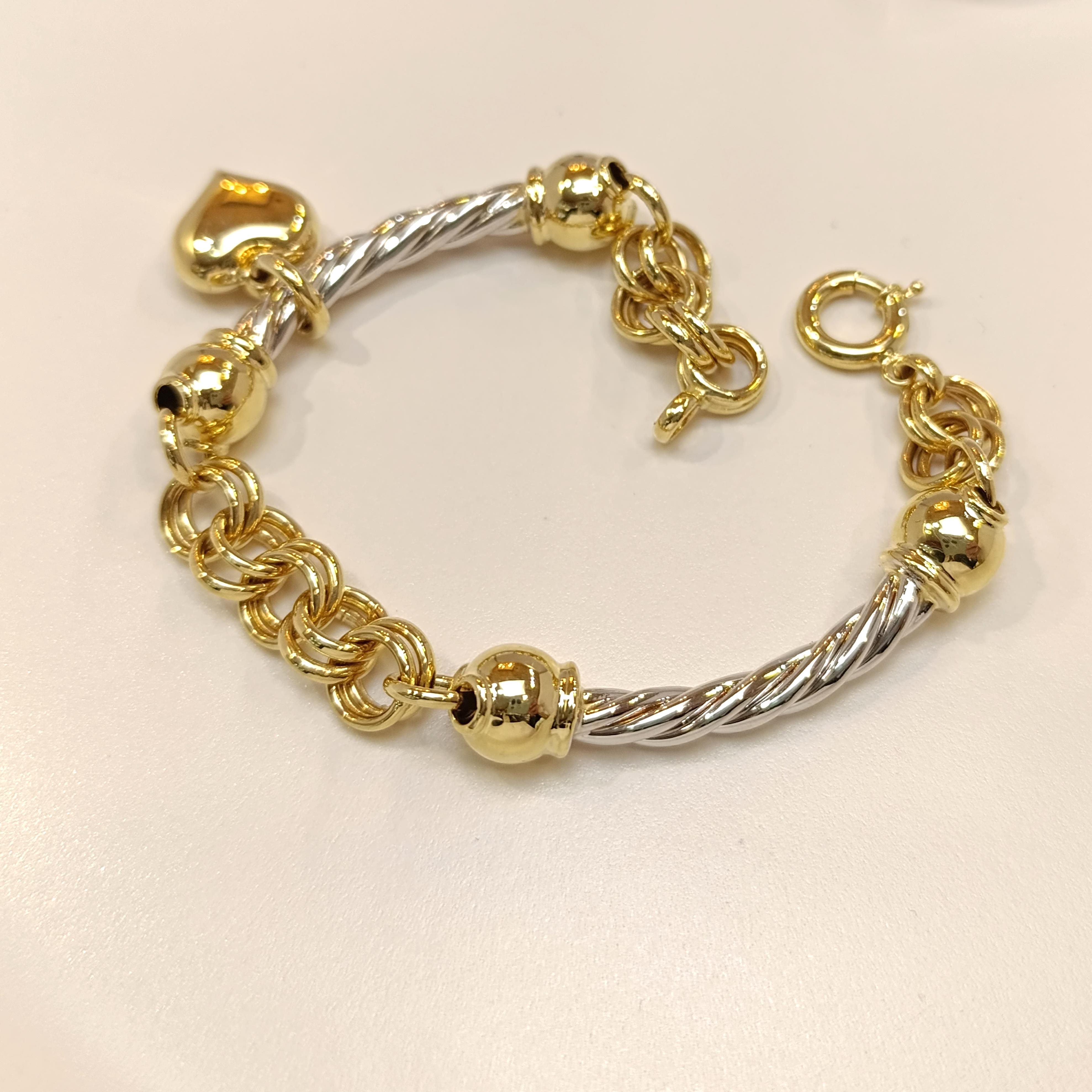 Kalpli Bileklik Künye 14 Ayar Altın HD VİDEOLU