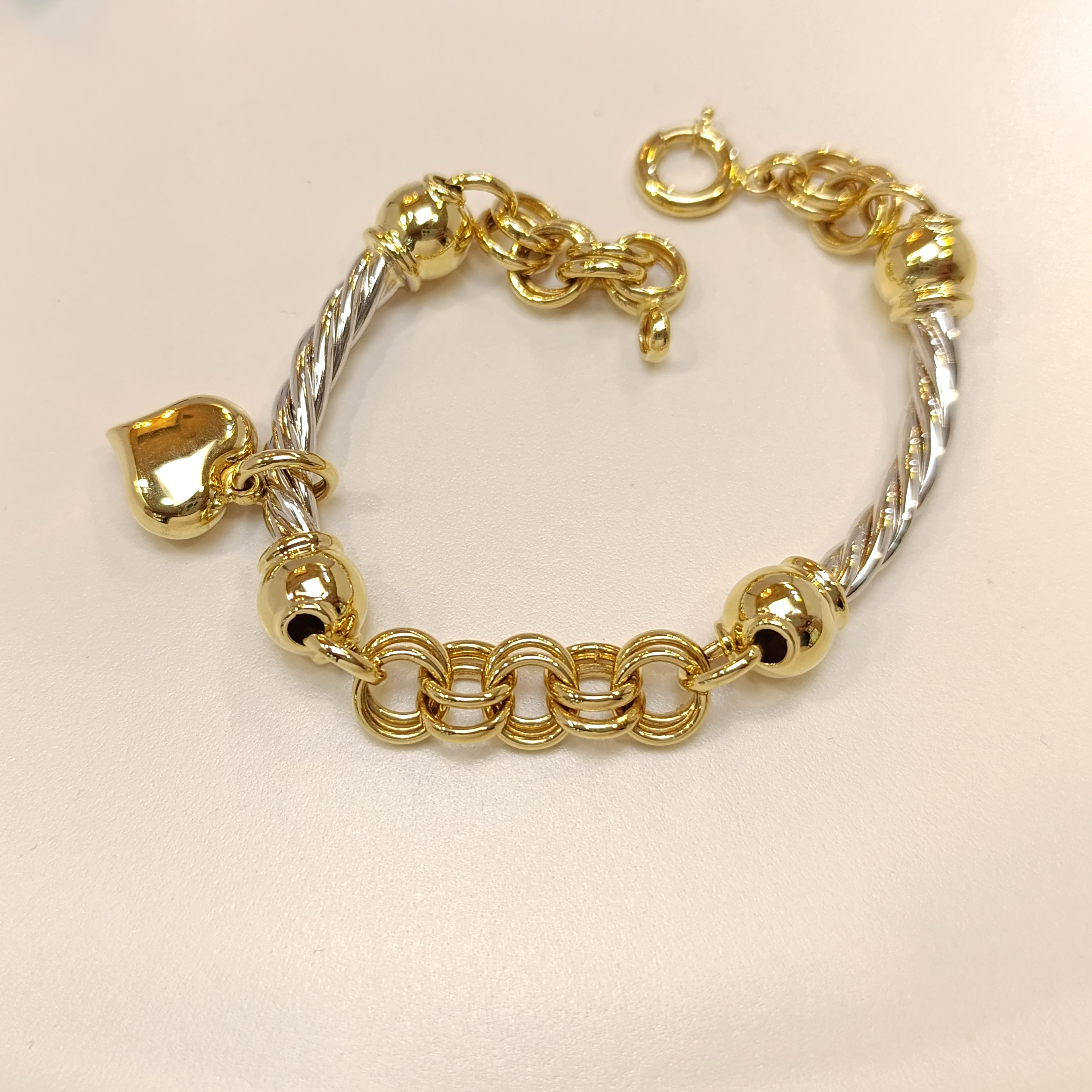 Kalpli Bileklik Künye 14 Ayar Altın HD VİDEOLU