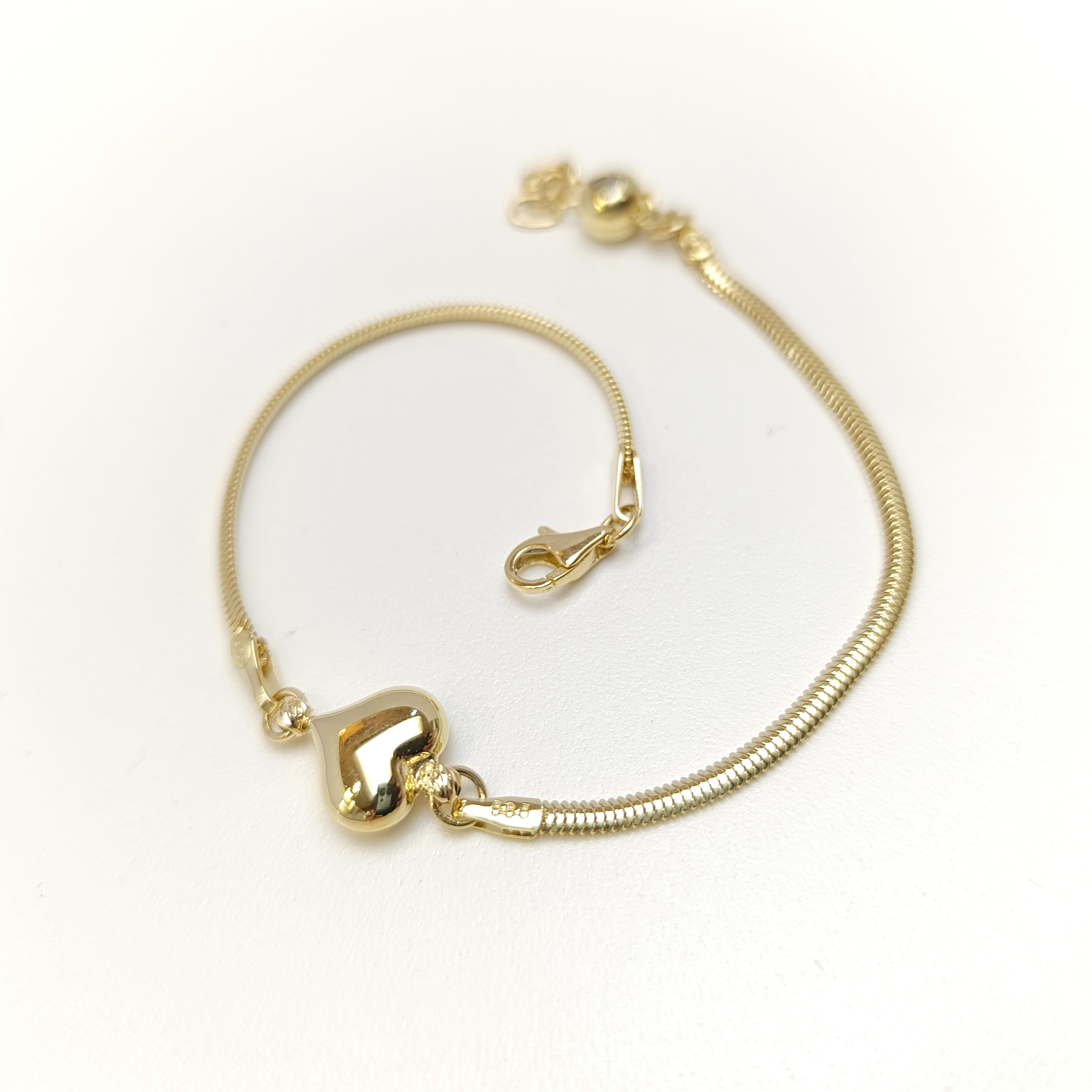 Kalpli Bileklik Künye 14 Ayar Altın HD VİDEOLU