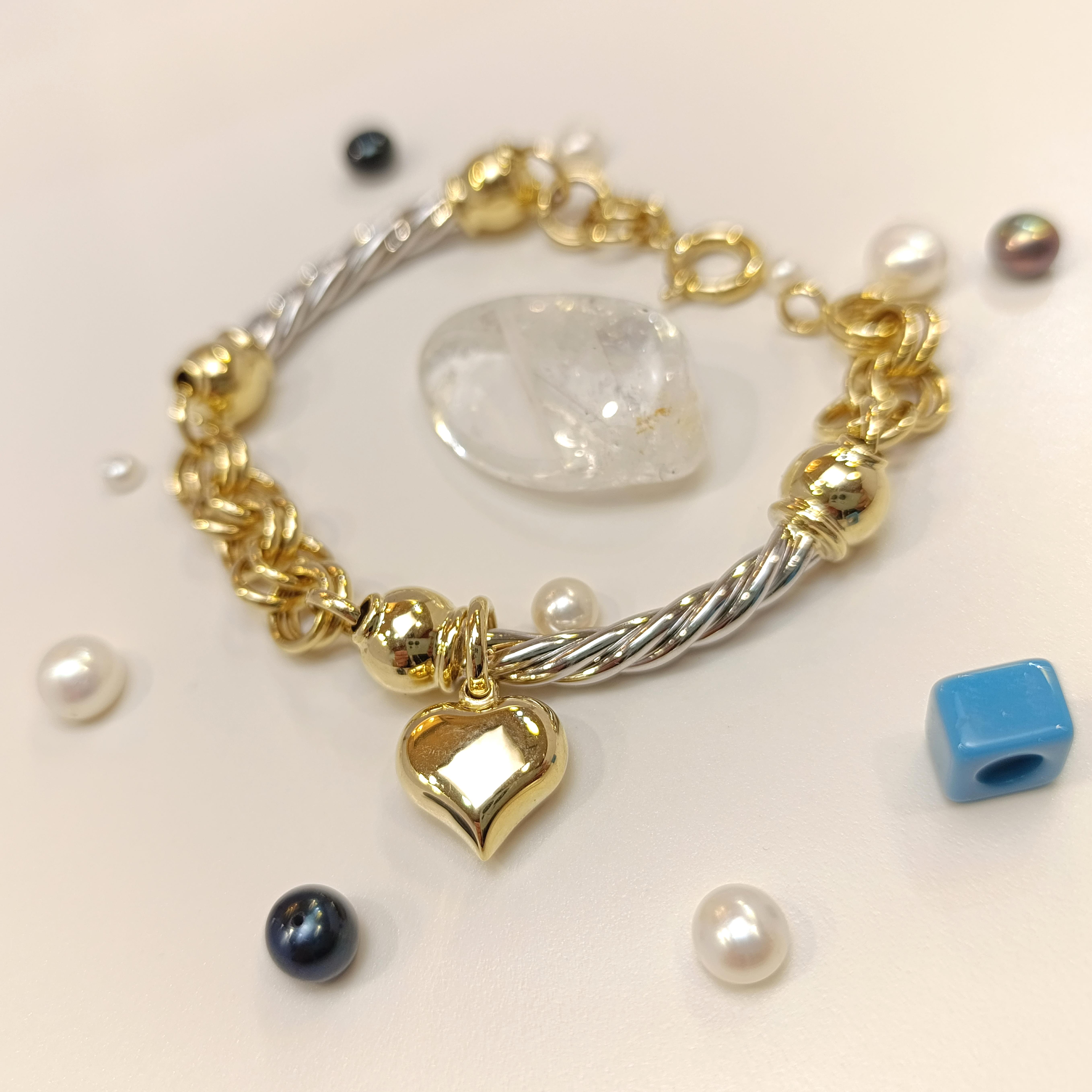 Kalpli Bileklik Künye 14 Ayar Altın HD VİDEOLU