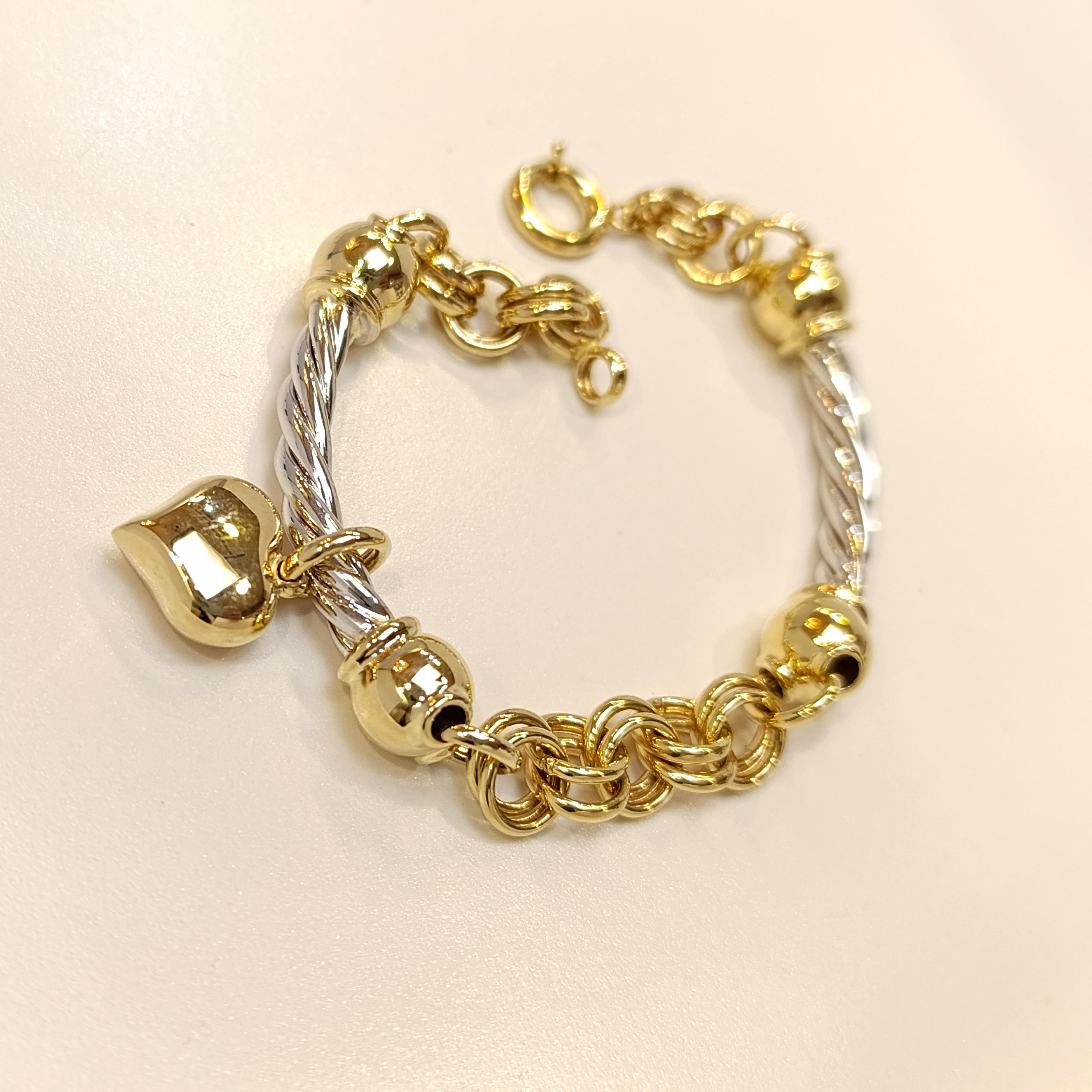 Kalpli Bileklik Künye 14 Ayar Altın HD VİDEOLU