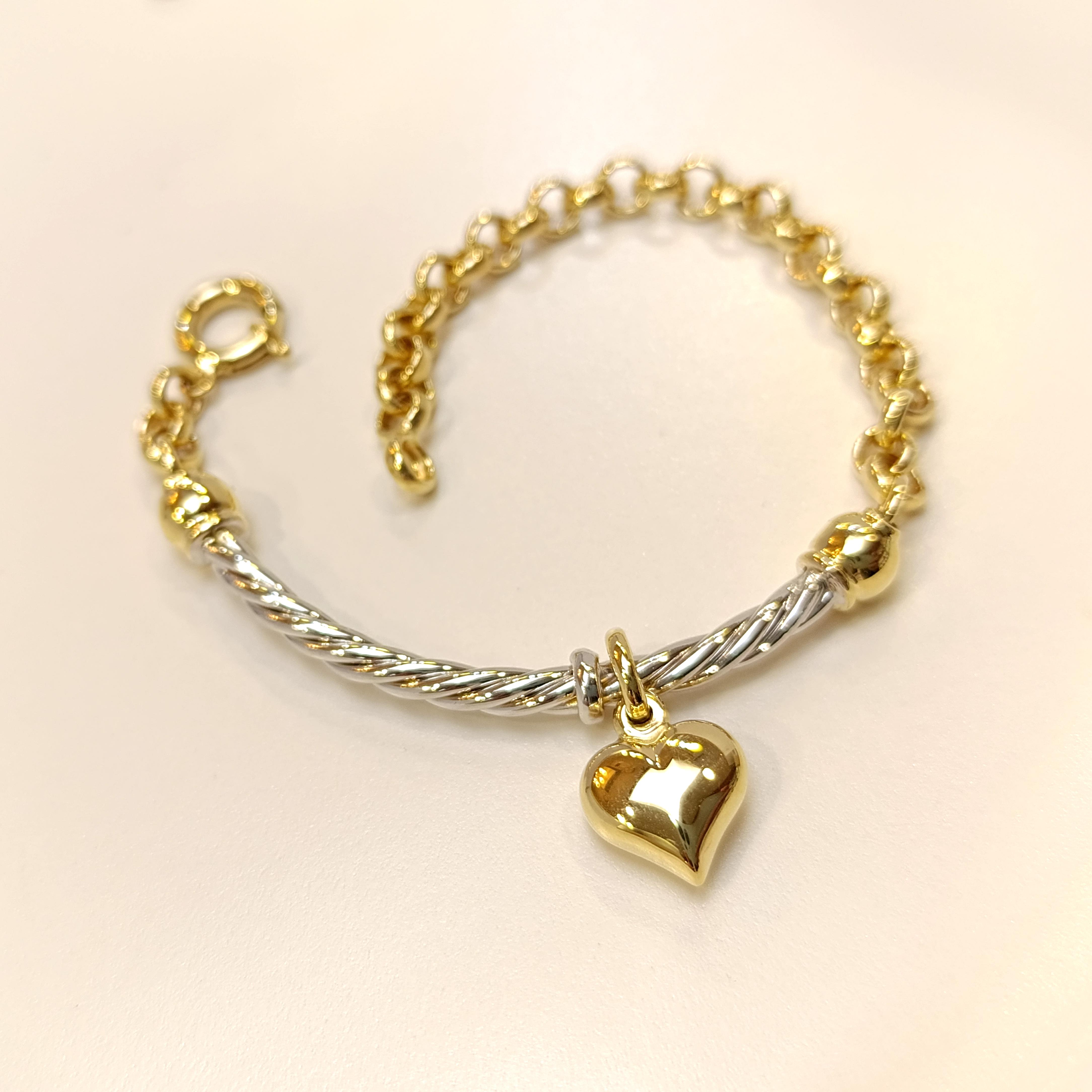 Kalpli Bileklik Künye 14 Ayar Altın HD VİDEOLU