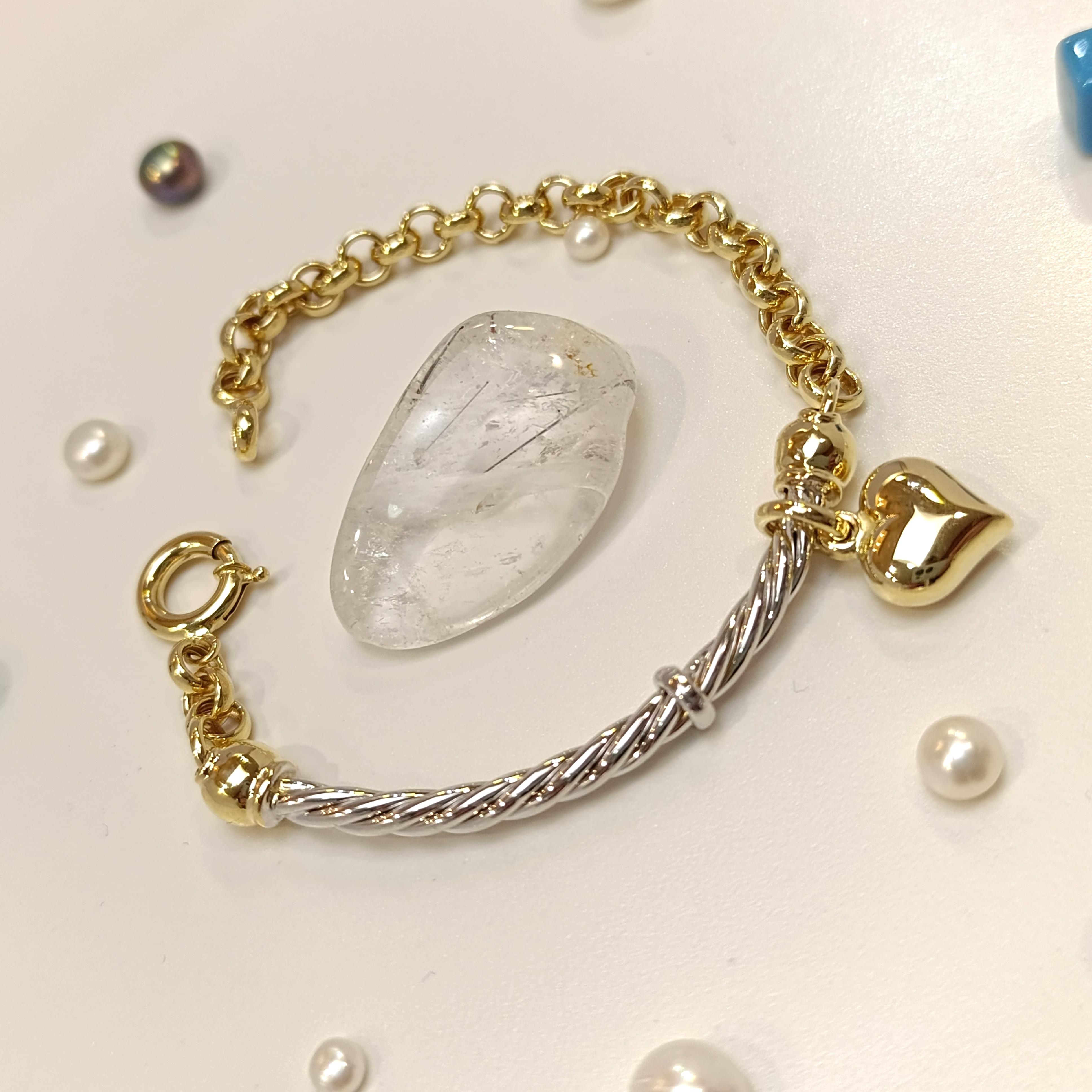 Kalpli Bileklik Künye 14 Ayar Altın HD VİDEOLU