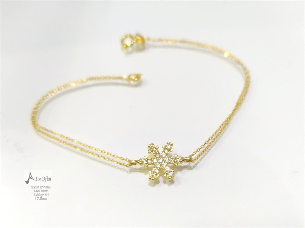 Kartanesi Bileklik 14 Ayar Altın