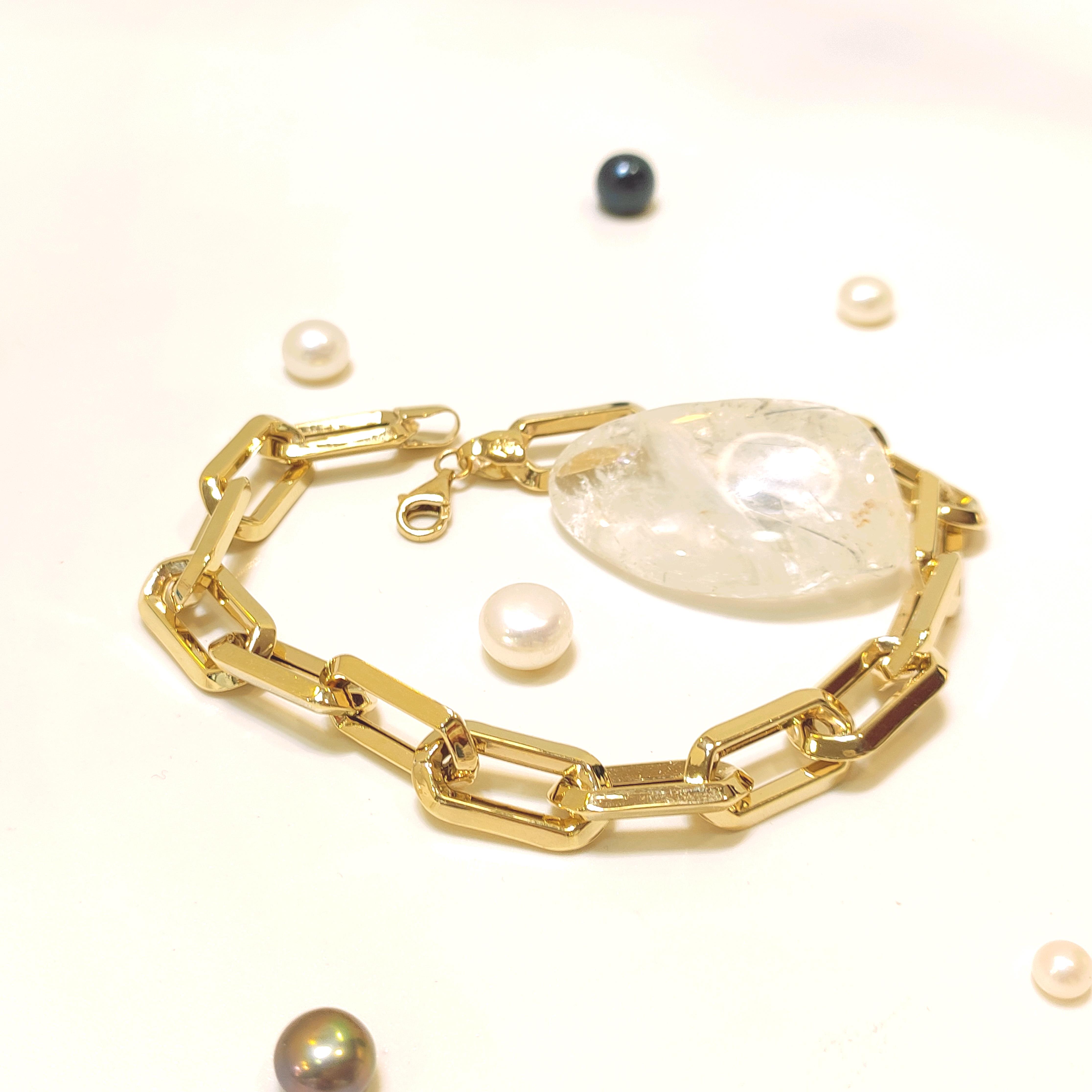 Köşeli Ataç Bileklik Künye 14 Ayar Altın HD VİDEOLU