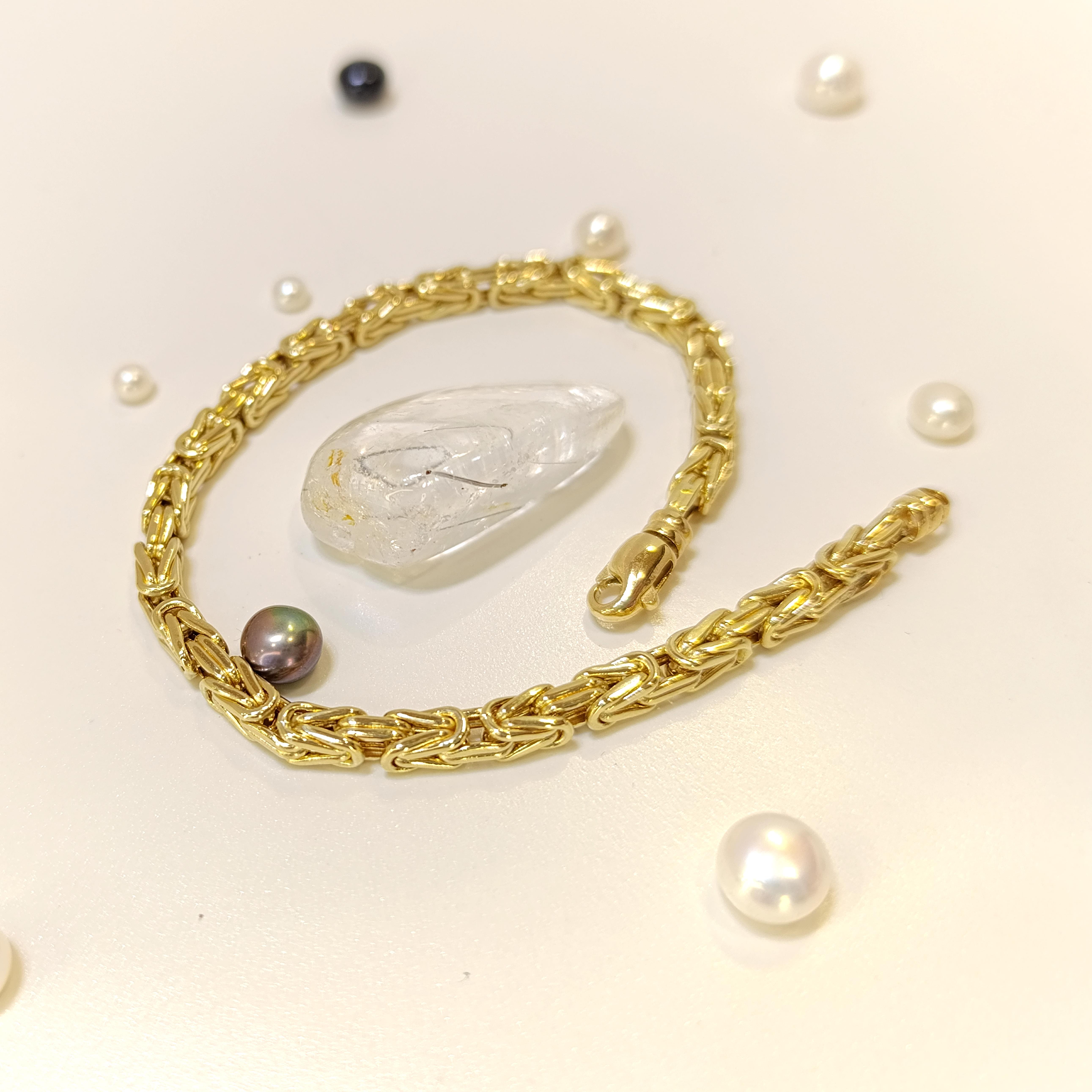 Kral Bileklik Künye 14 Ayar Altın HD VİDEOLU