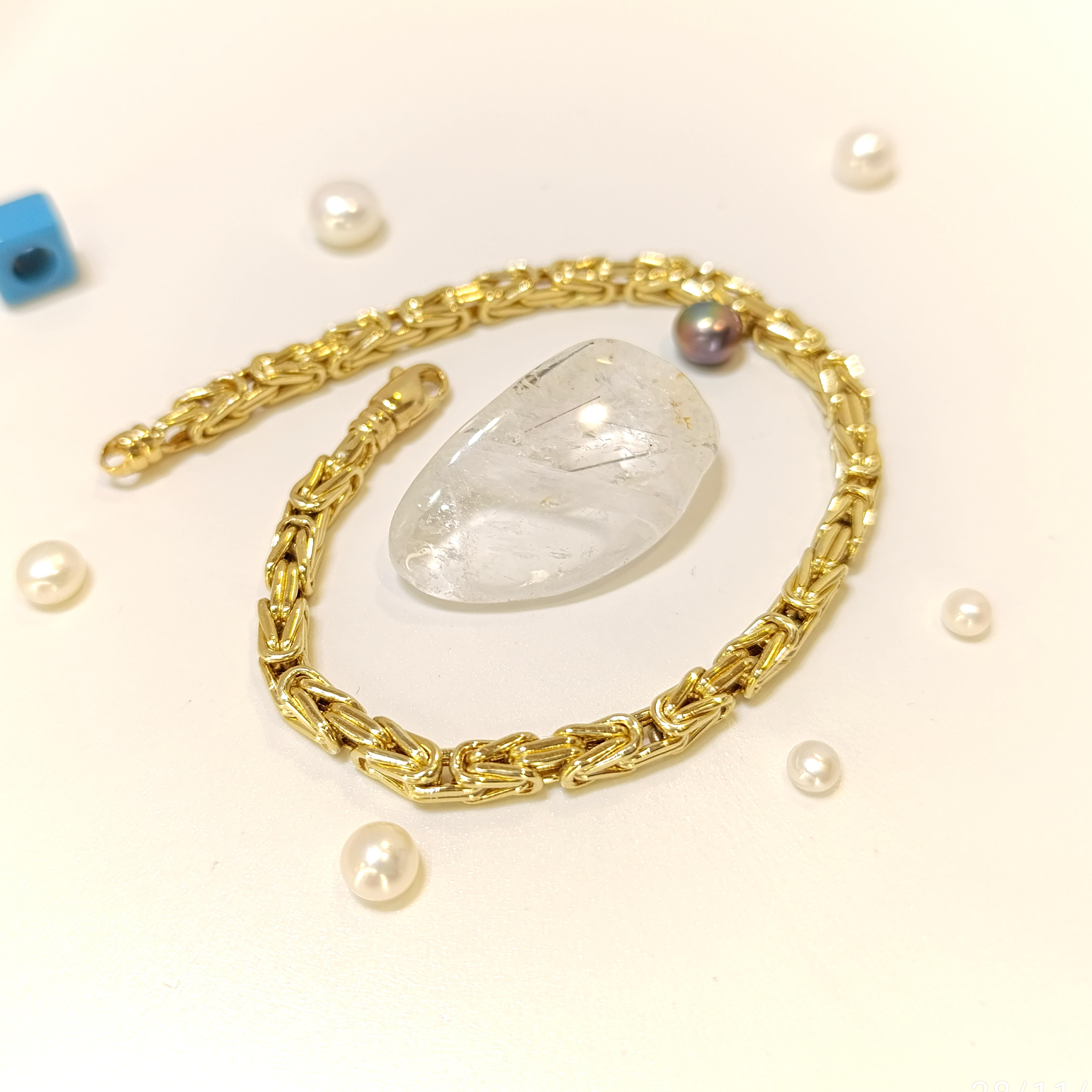 Kral Bileklik Künye 14 Ayar Altın HD VİDEOLU