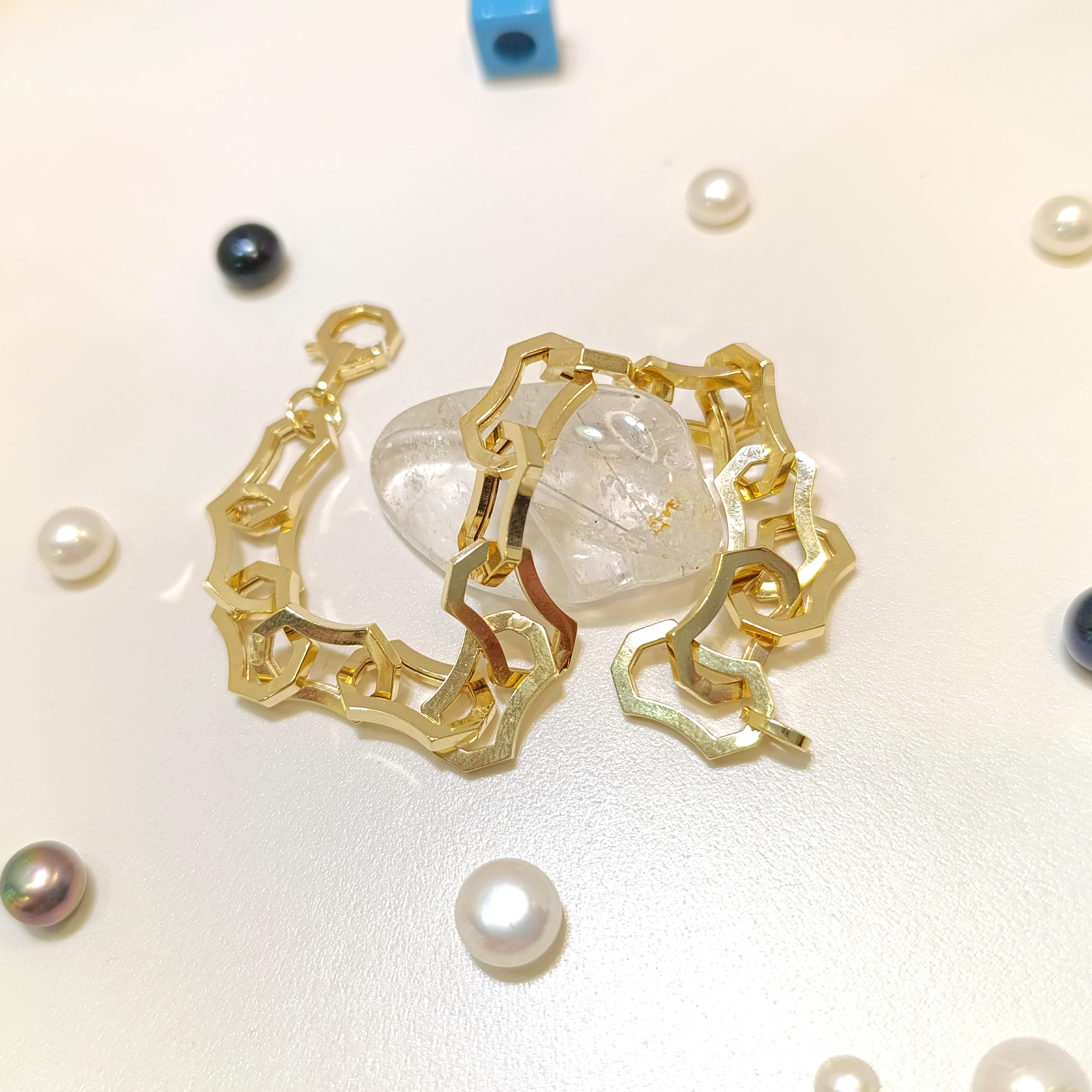 Mekanik Zincir Bileklik Künye 14 Ayar Altın HD VİDEOLU