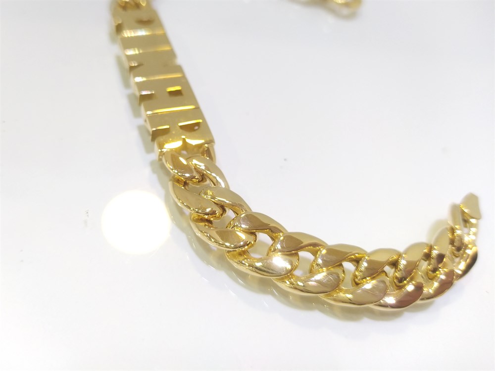 Oynak Harfli İsim Bileklik 14 Ayar Altın