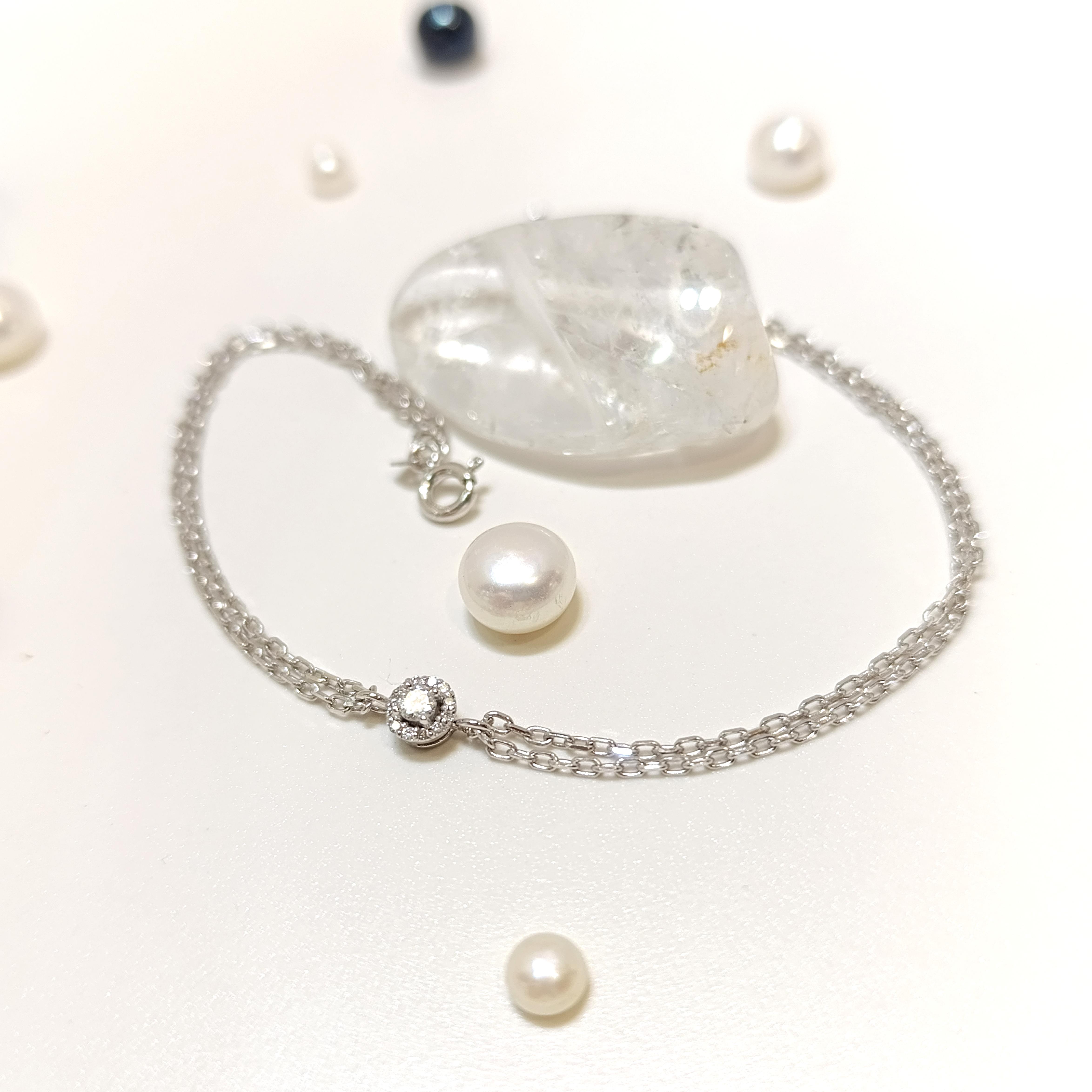 Pırlanta Tek Taş Bileklik 14 Ayar Altın HD VİDEOLU