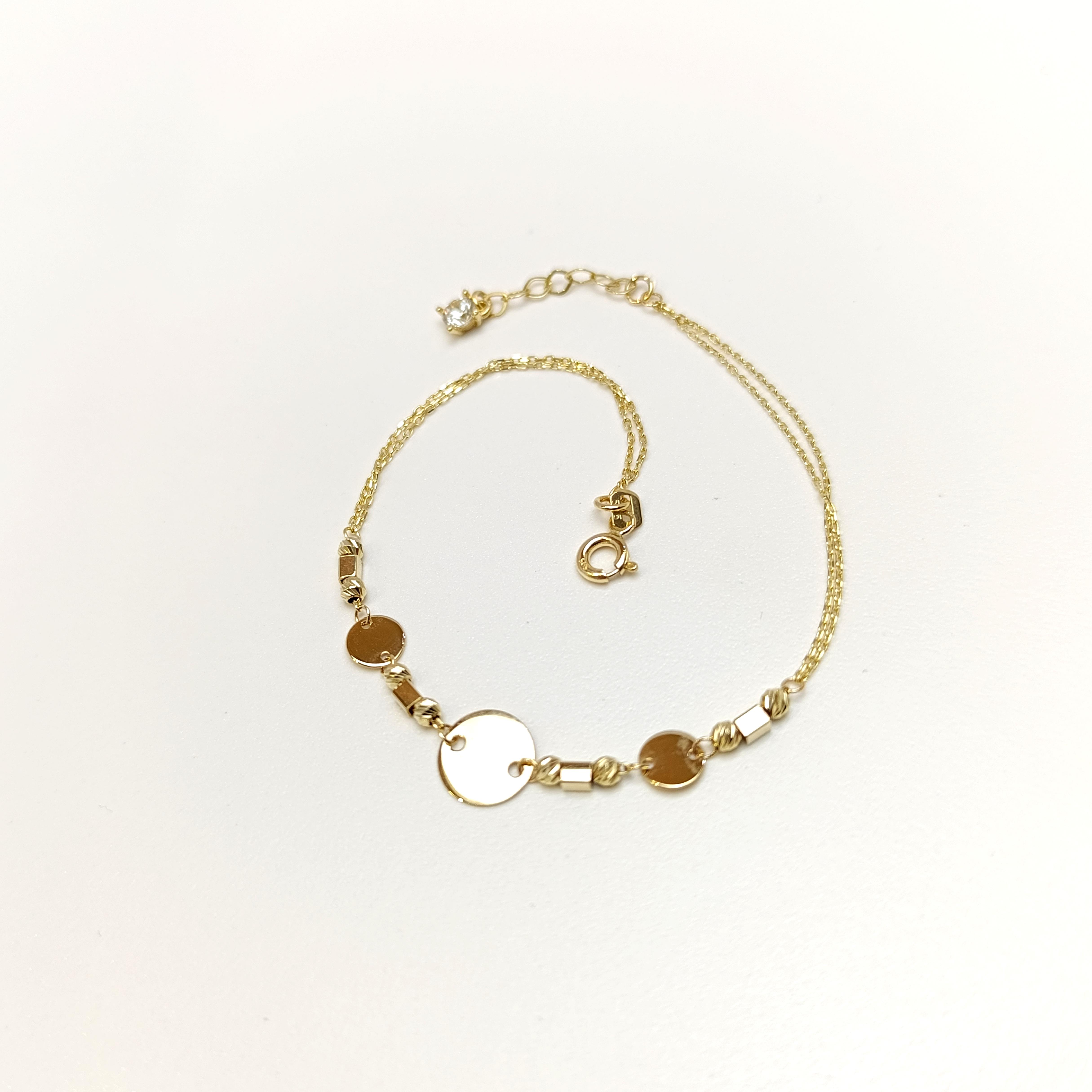 Pul Dorika Toplu Bileklik Künye 14 Ayar Altın HD VİDEOLU