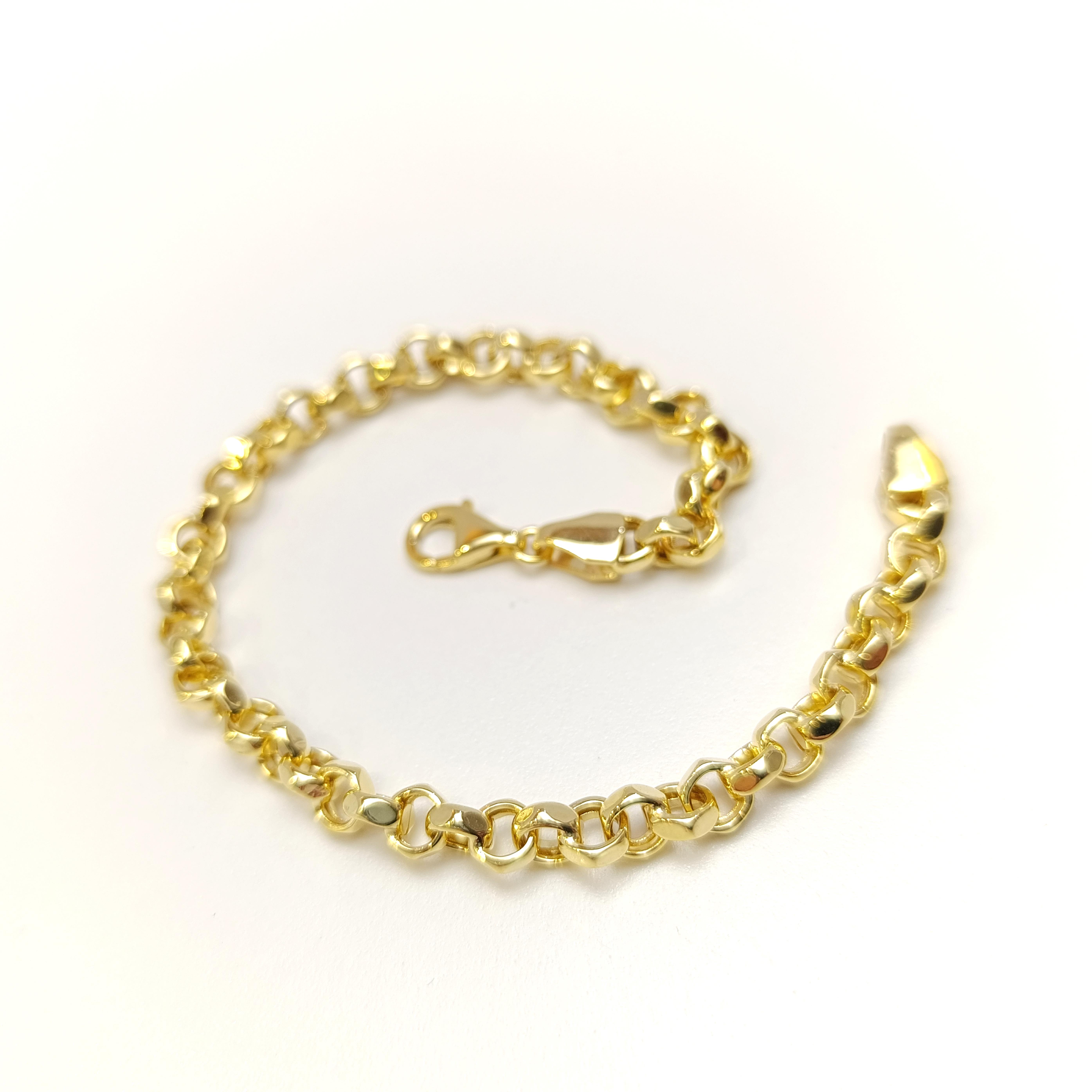 Rolo Doç Zincir Bileklik Künye 14 Ayar Altın HD VİDEOLU