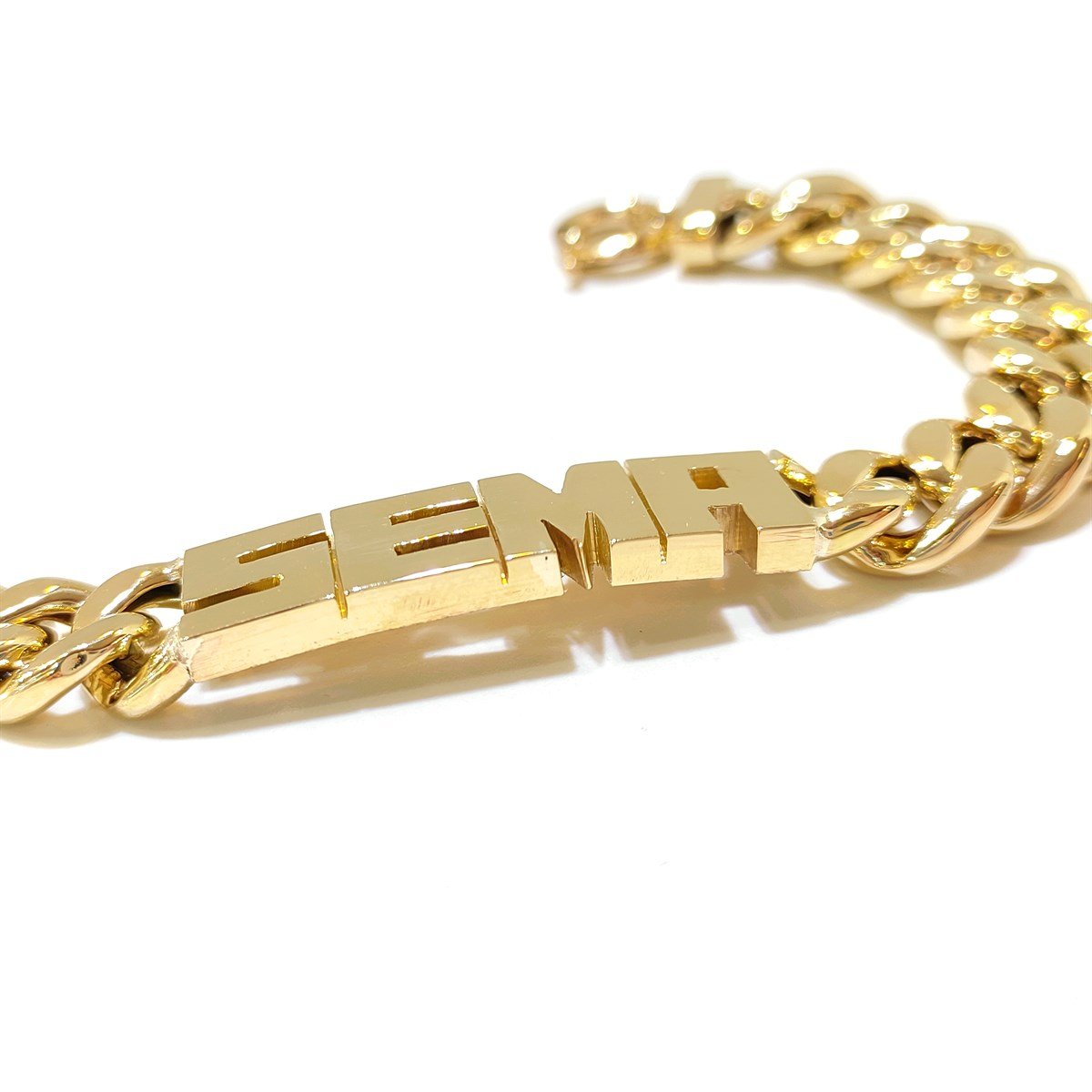 SABİT Harfli İsim Bileklik 14 Ayar Altın 4K VİDEOLU