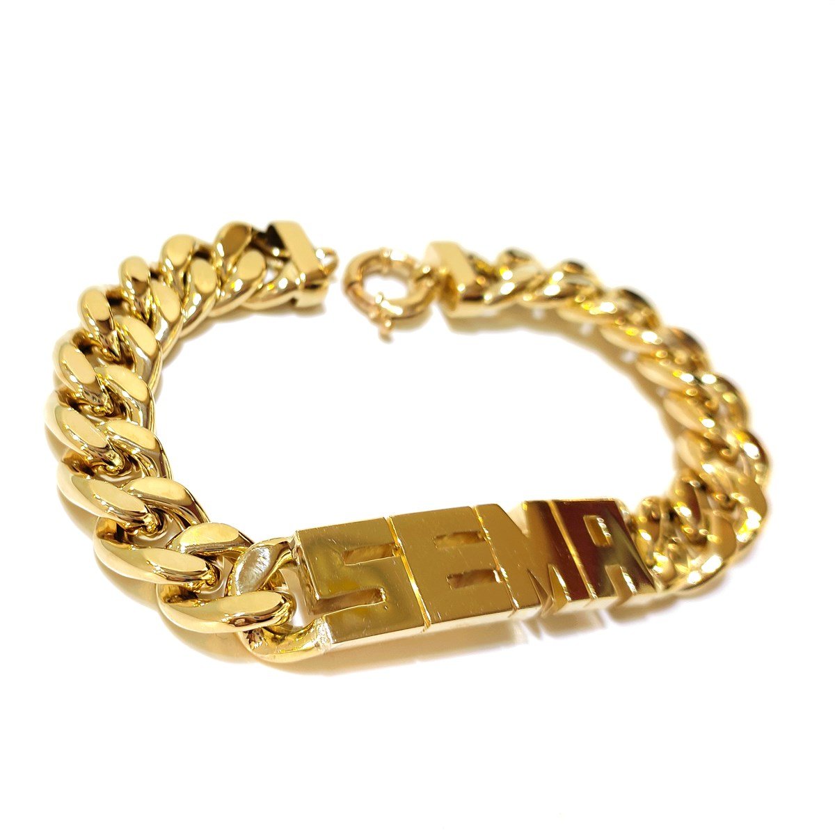 SABİT Harfli İsim Bileklik 14 Ayar Altın 4K VİDEOLU