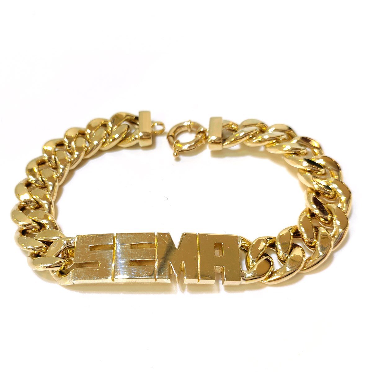 SABİT Harfli İsim Bileklik 14 Ayar Altın 4K VİDEOLU