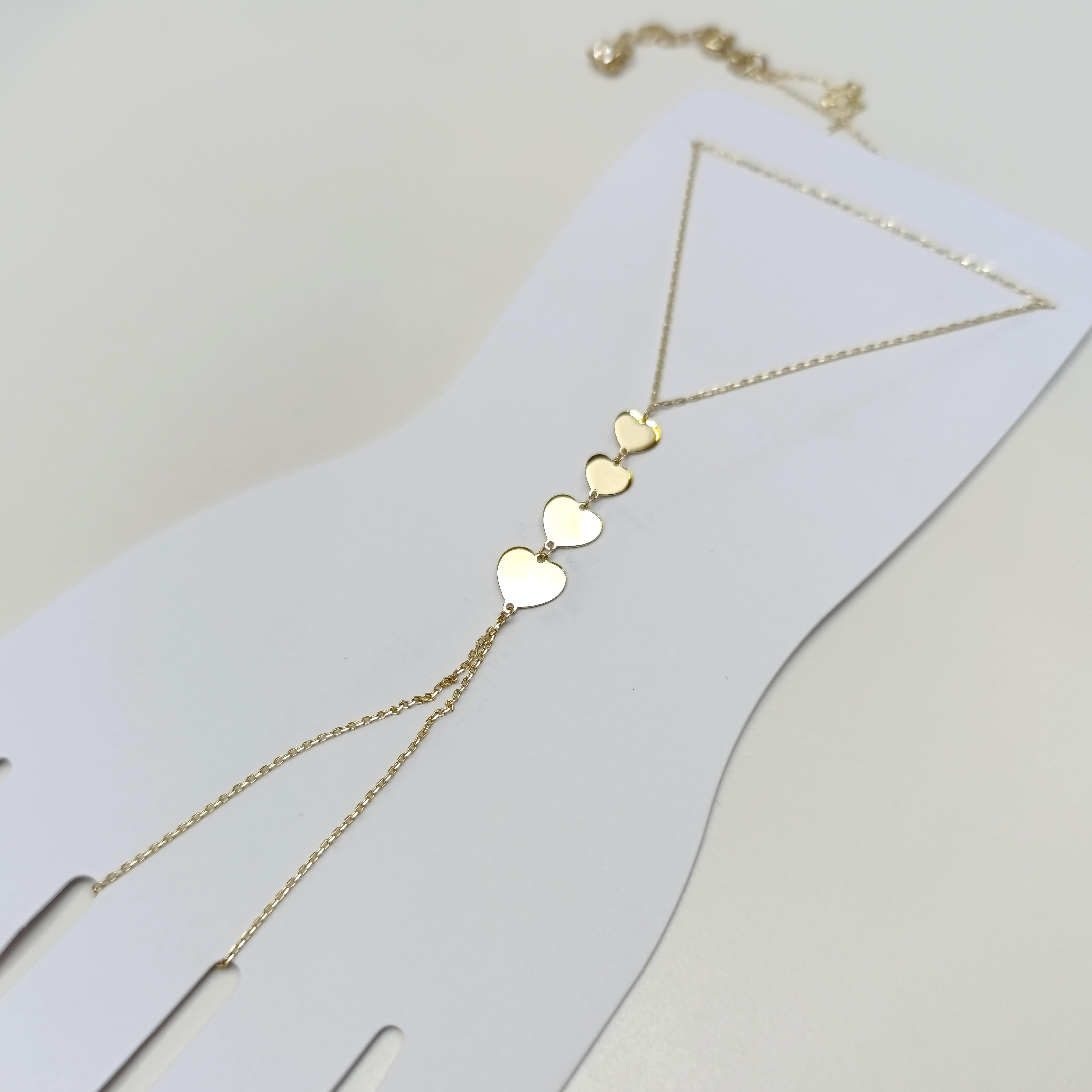 Şahmeran Kalpli Bileklik Künye 14 Ayar Altın HD VİDEOLU