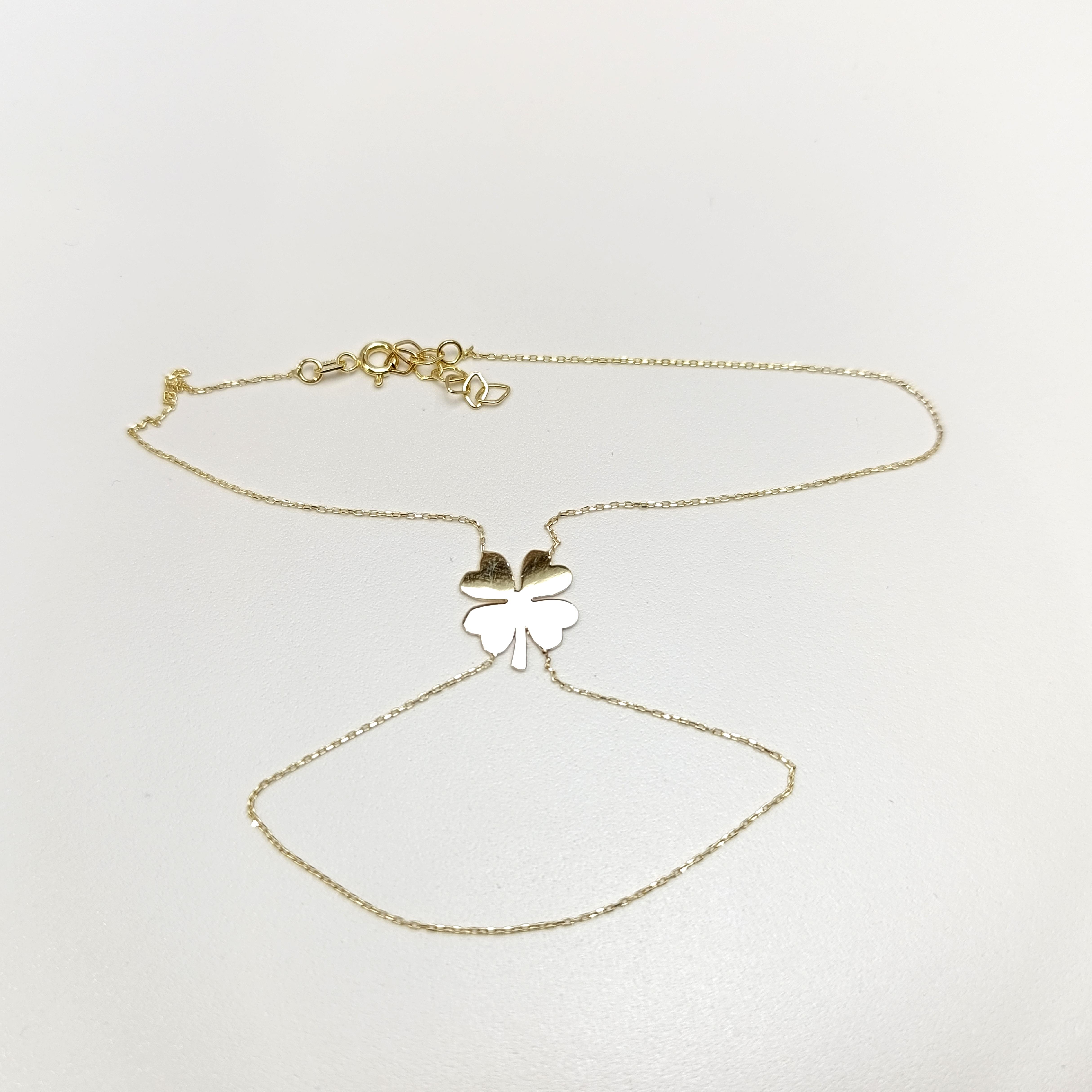 Şahmeran Yonca Bileklik Künye 14 Ayar Altın HD VİDEOLU