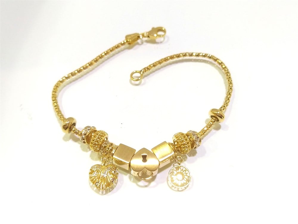 Şans Bileklik 14 Ayar Altın