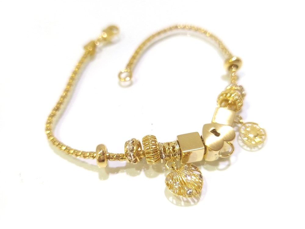 Şans Bileklik 14 Ayar Altın