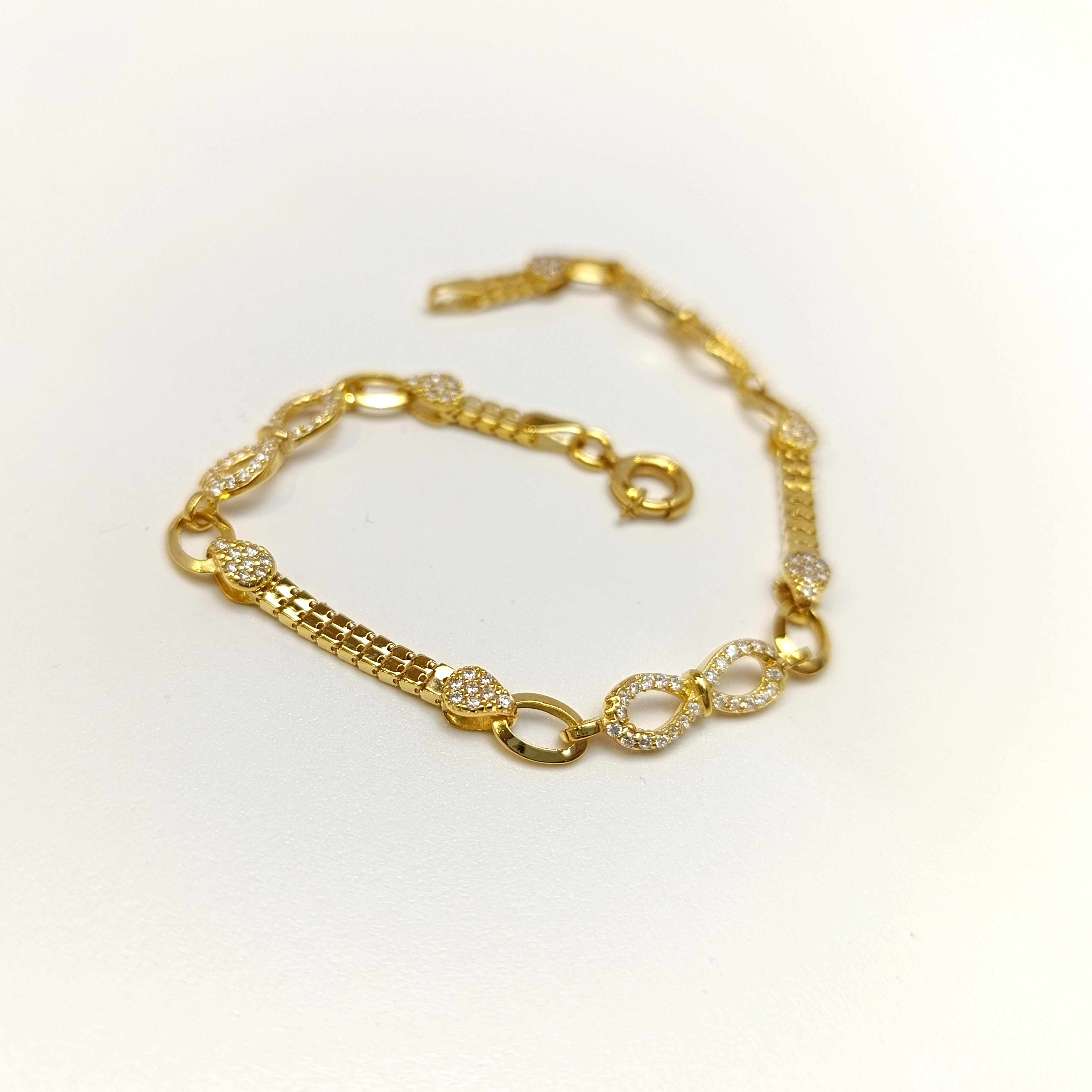 Sonsuzluk  Bileklik Künye 14 Ayar Altın HD VİDEOLU