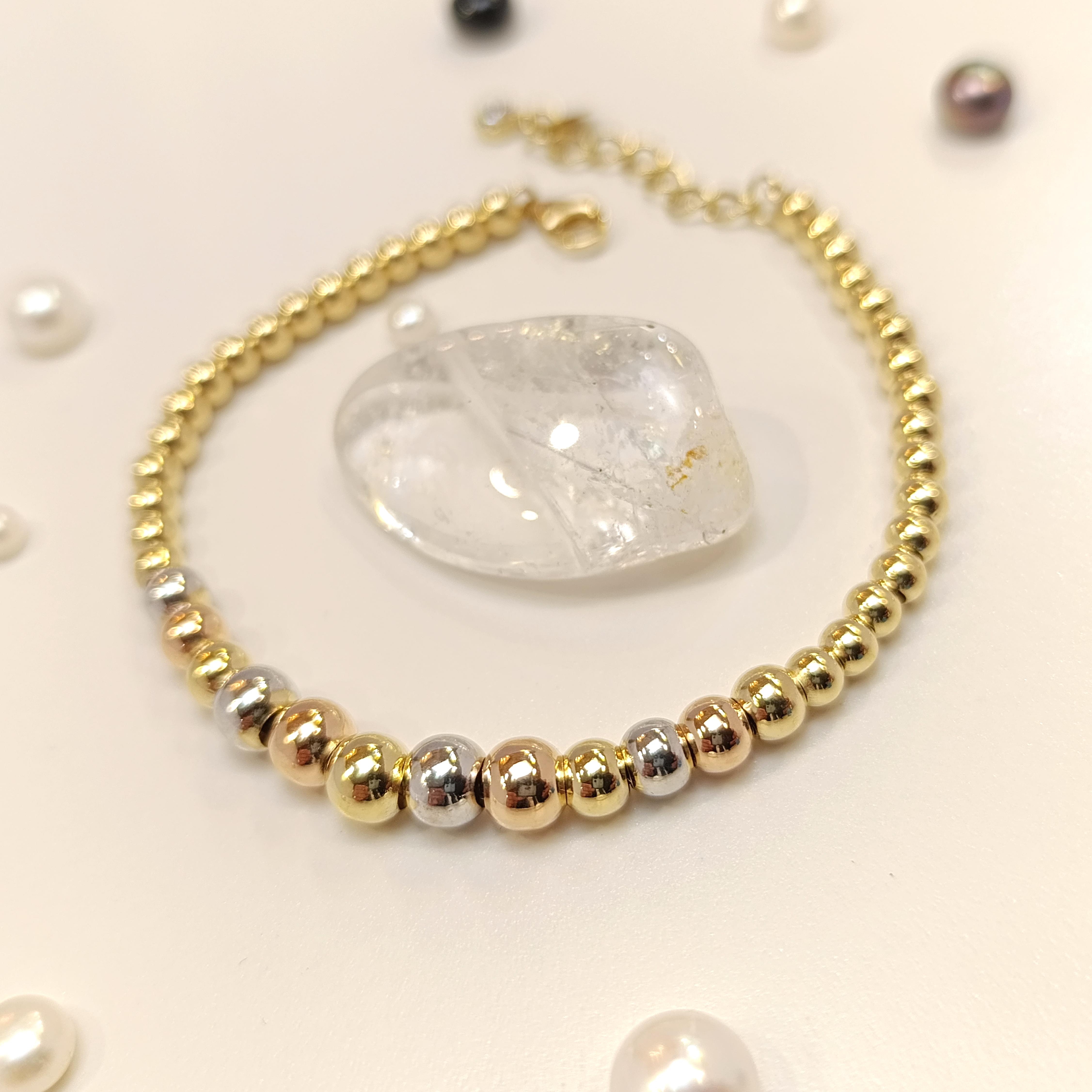 Top Bileklik Künye 14 Ayar Altın HD VİDEOLU