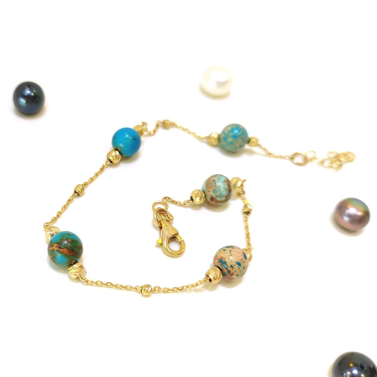 Varasit Taşlı Dorika Toplu Bileklik Künye 14 Ayar Altın HD VİDEOLU