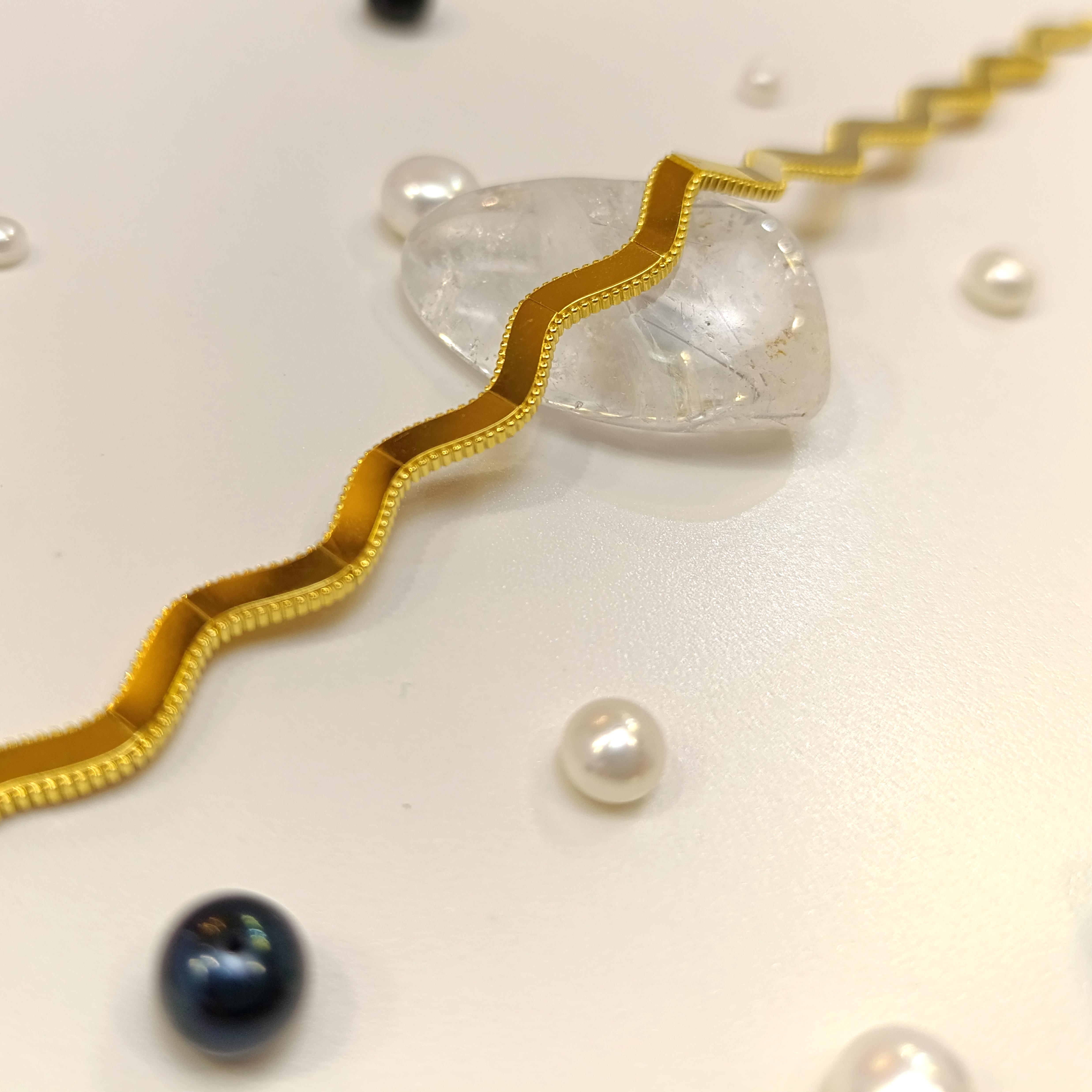 Zig Zag Ajda Bileklik Künye 14 Ayar Altın HD VİDEOLU