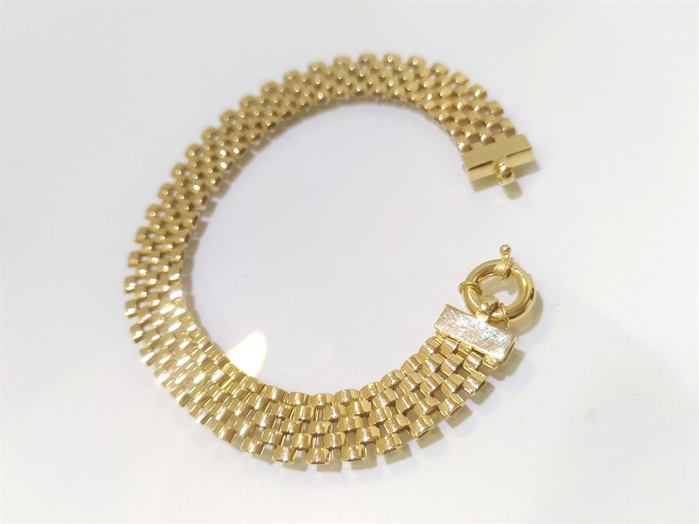 Zincir  Bileklik 14 Ayar Altın