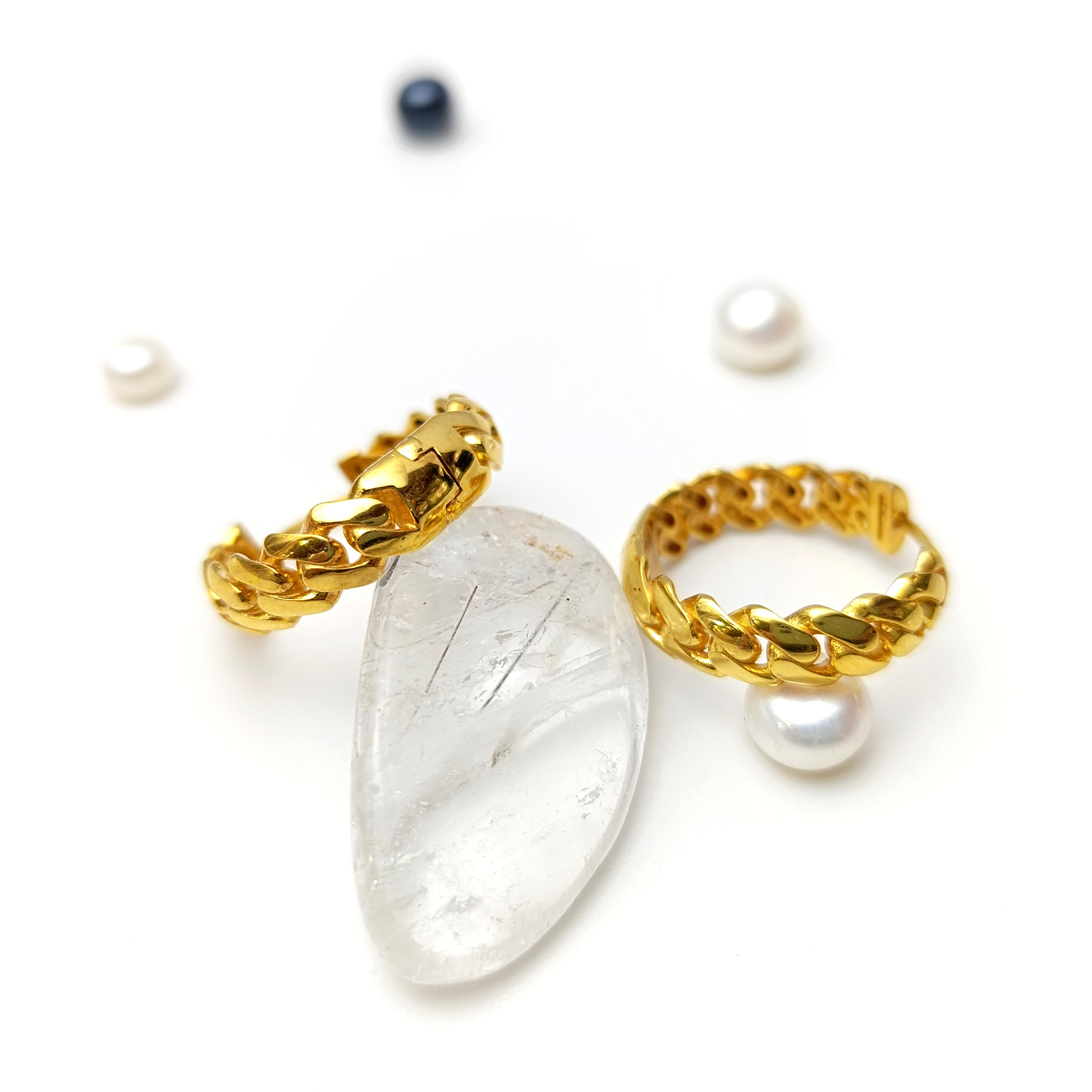 23.5mm Gurmet Halka Küpe 22 Ayar Altın HD VİDEOLU