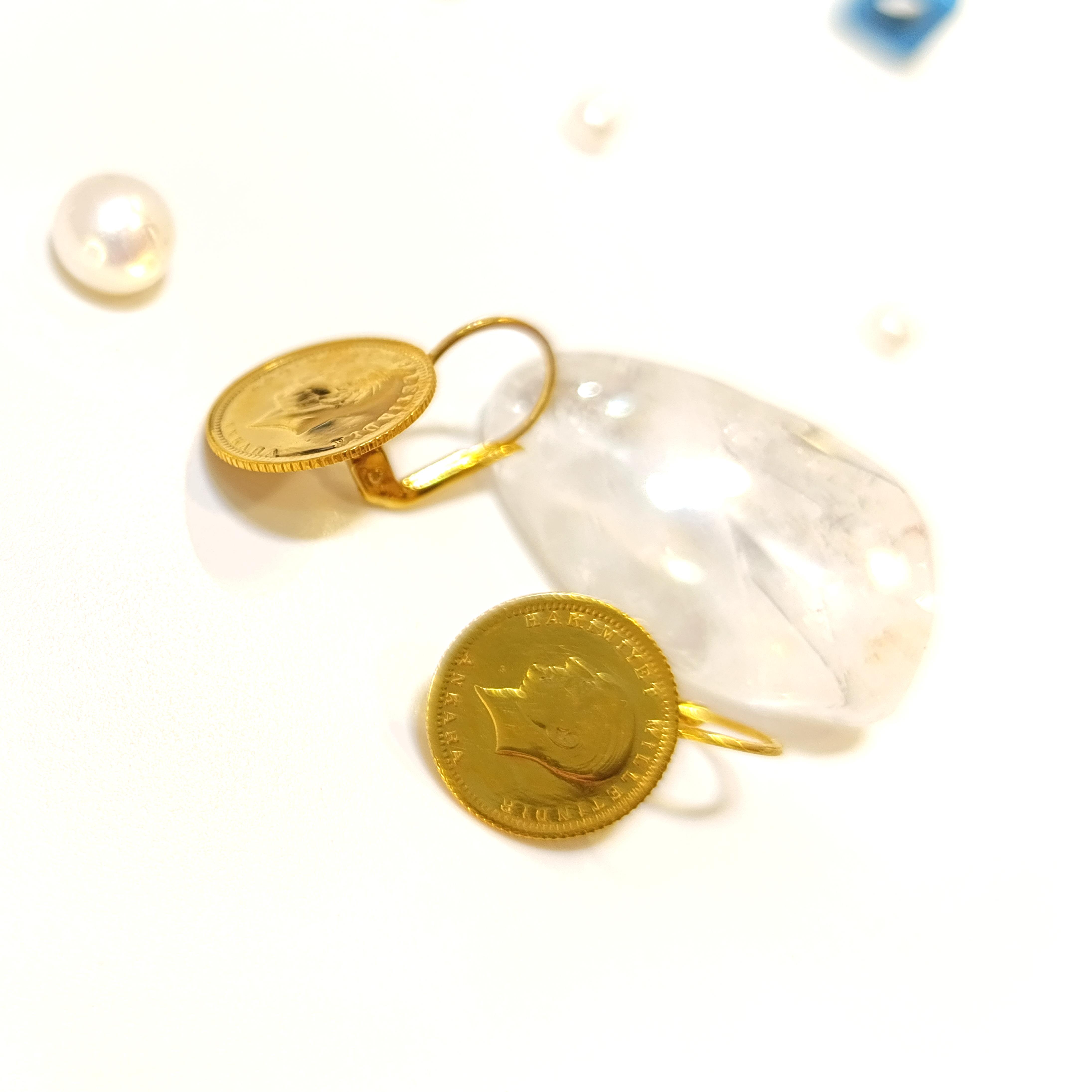 Atalira Çeyrek Altınlı Dorika Toplu Küpe Küpe HD VİDEOLU