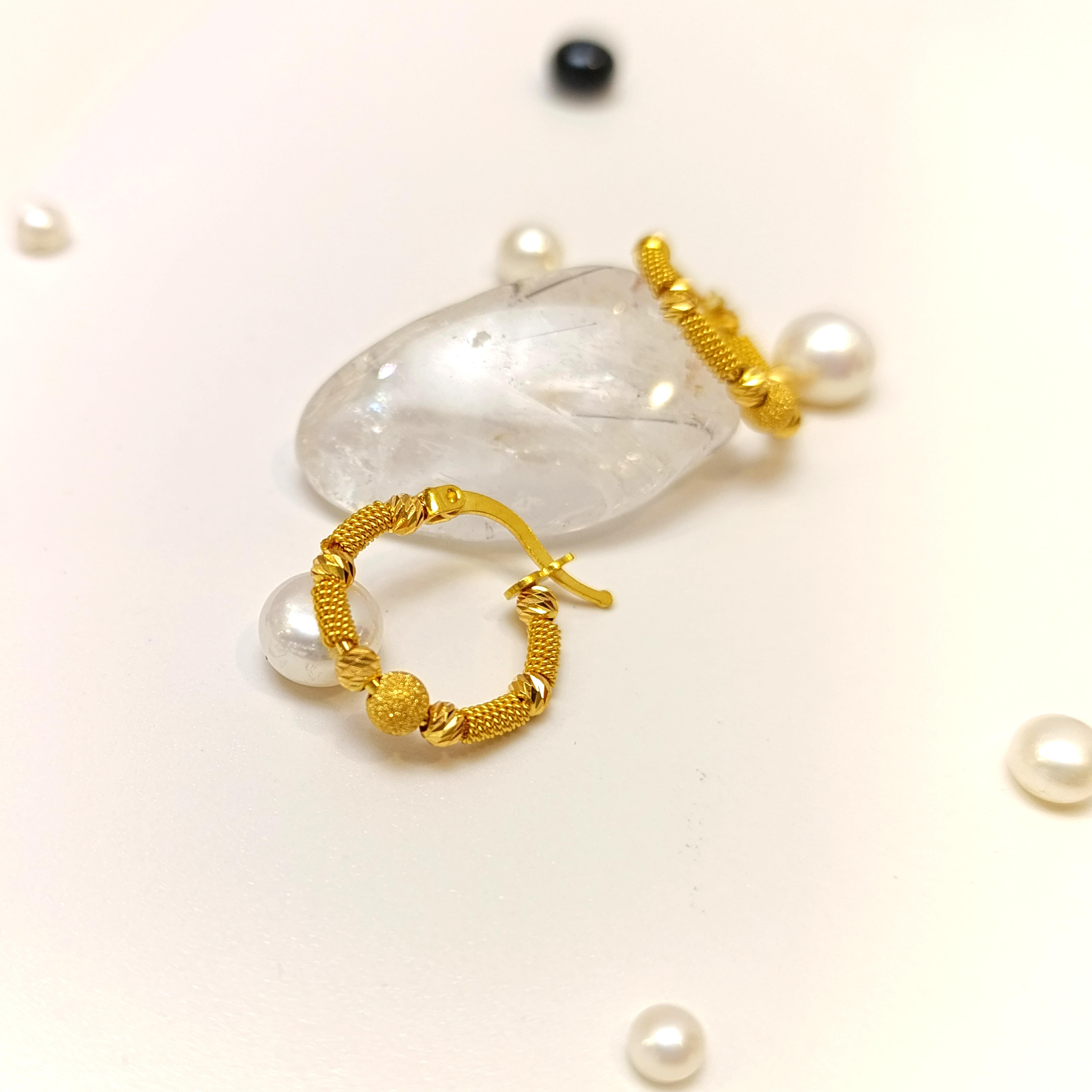 Dorika Toplu Halka Küpe 22 Ayar Altın HD VİDEOLU