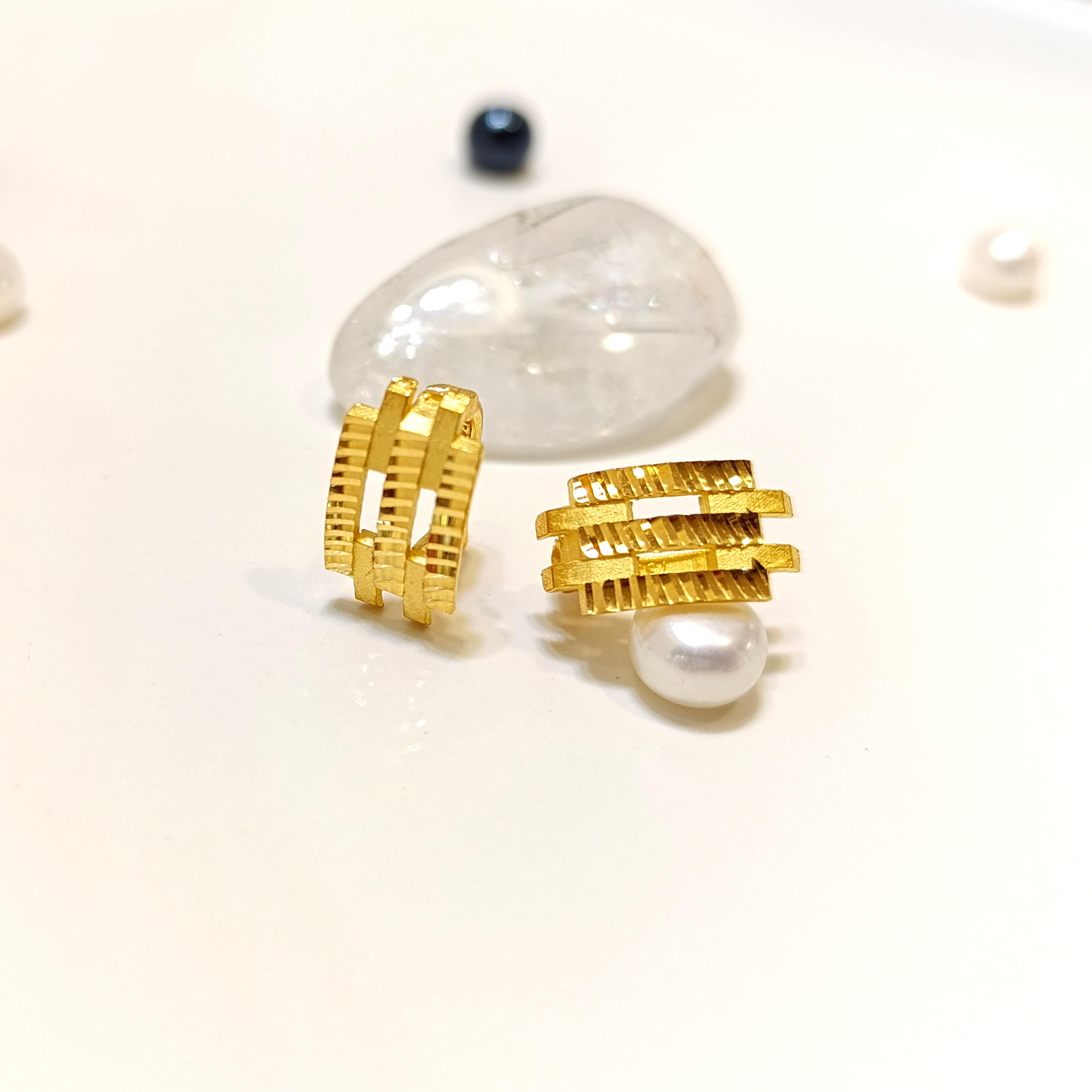 Kaburga Küpe 22 Ayar Altın HD VİDEOLU