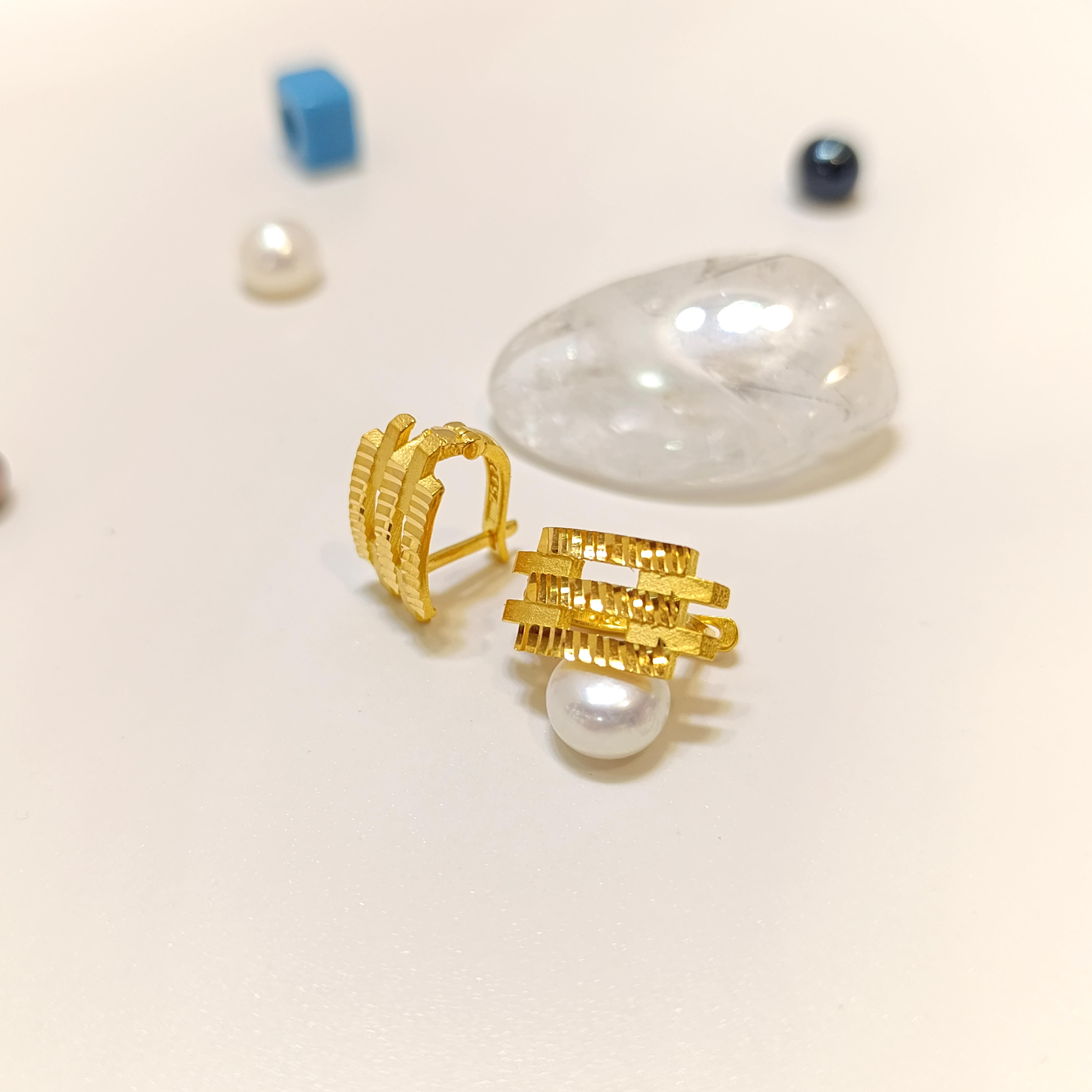 Kaburga Küpe 22 Ayar Altın HD VİDEOLU