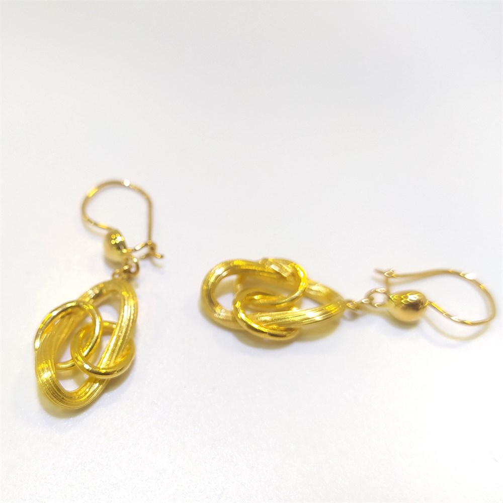 Sallanan Küpe 22 Ayar Altın