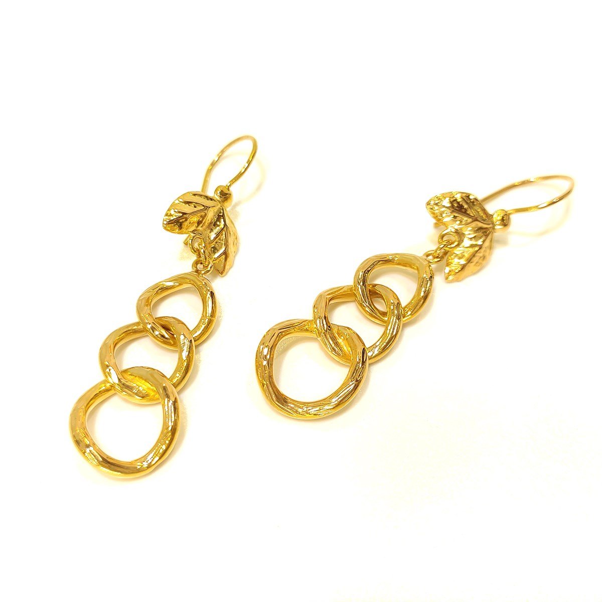 Sallanan Uzay Yolu Küpe 22 ayar Altın 4K VİDEOLU