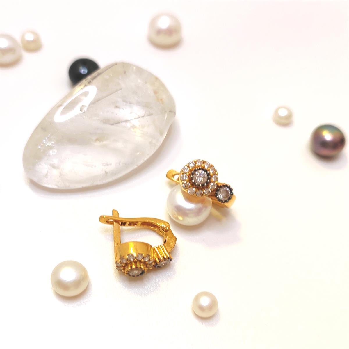 Tek Taş Küpe 22 Ayar Altın HD VİDEOLU