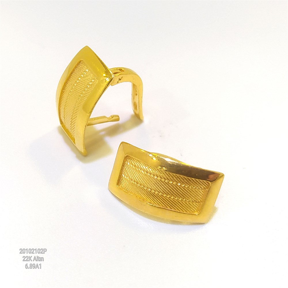 Trabzon Hasırı Küpe 22 Ayar Altın