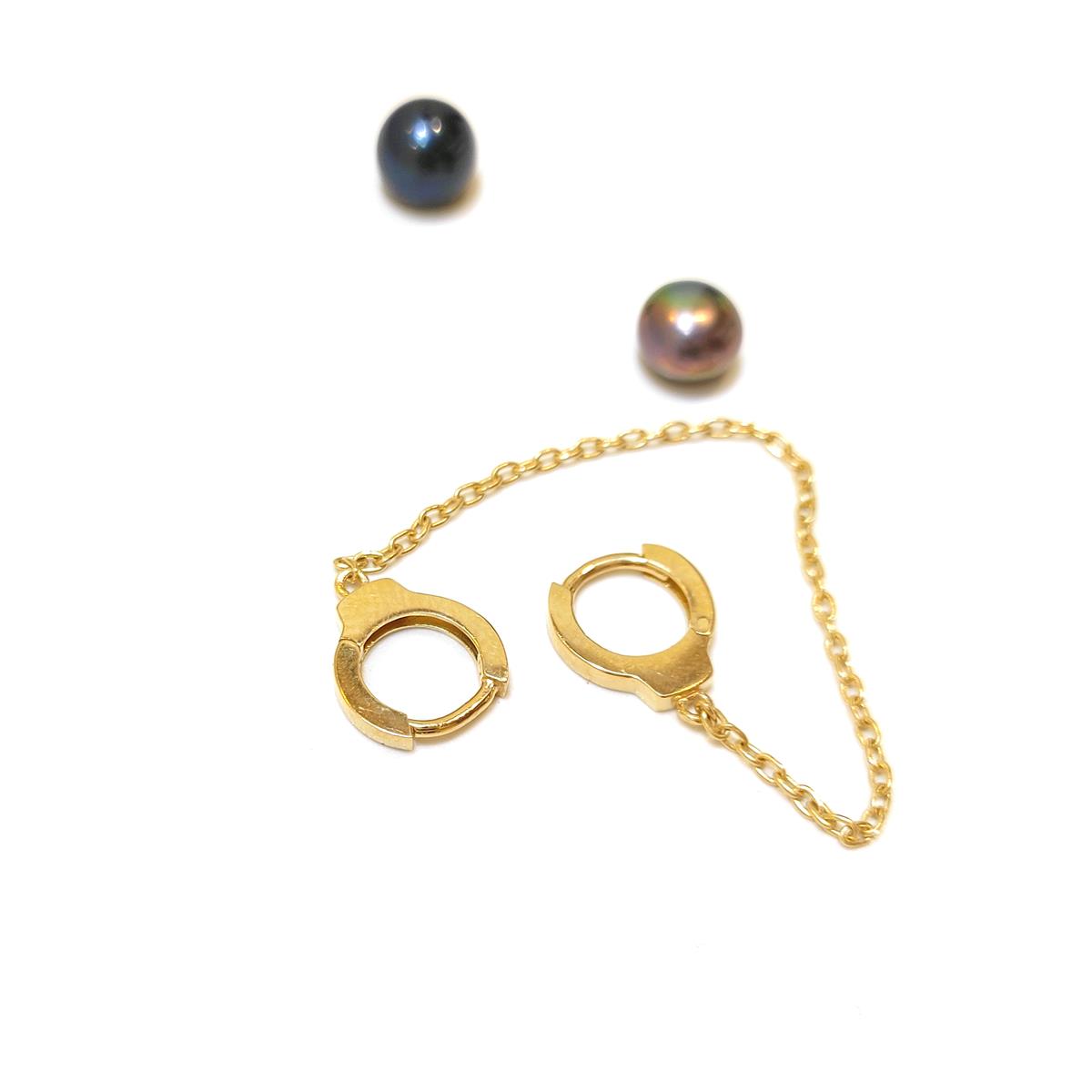 10mm Kelepçe Halka Küpe 14 Ayar Altın HD VİDEOLU