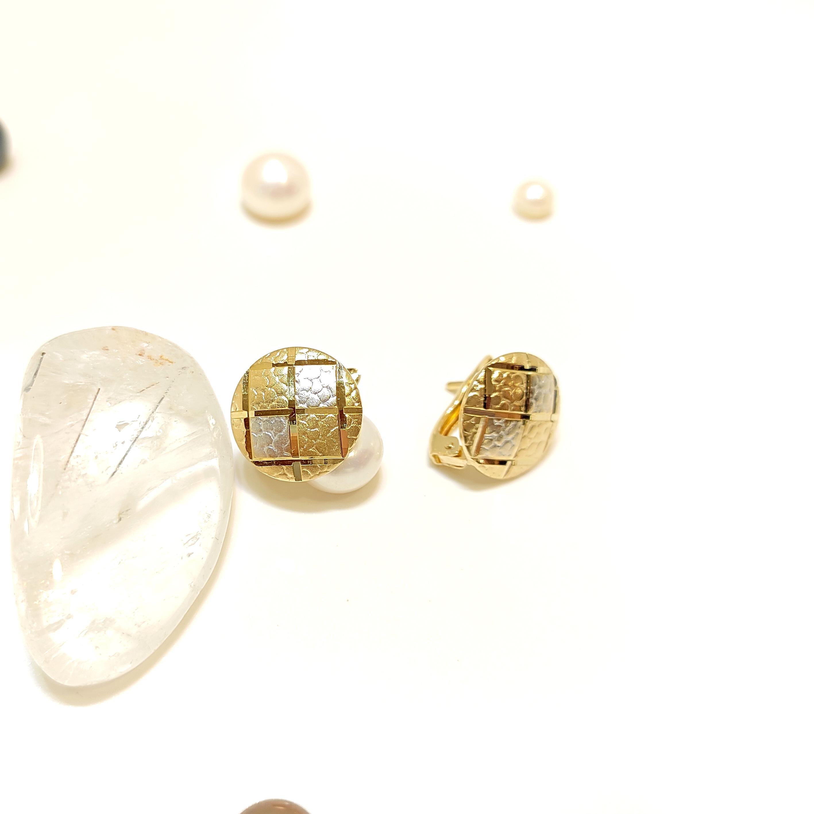 13mm Taşsız Küpe 14 Ayar Altın HD VİDEOLU