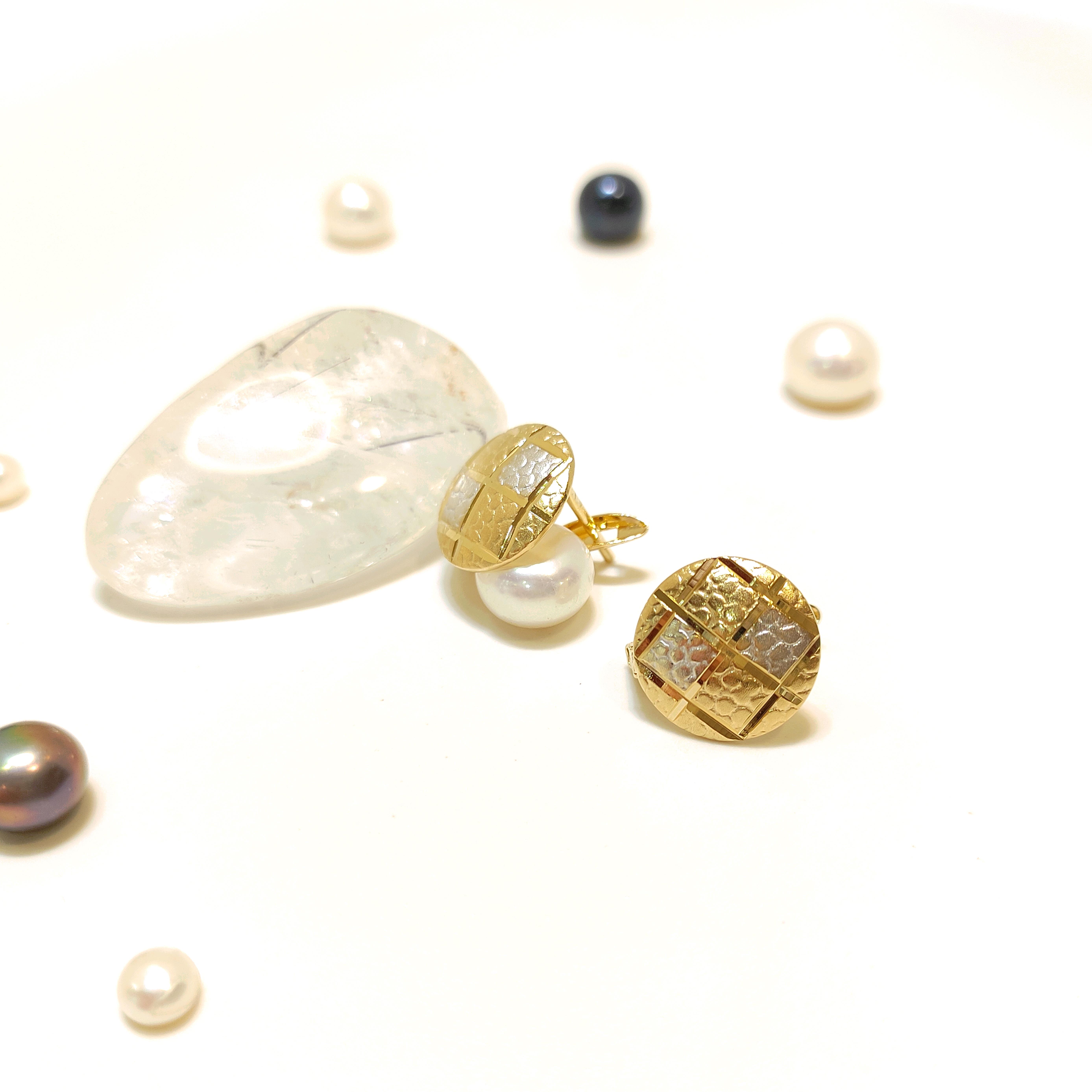 13mm Taşsız Küpe 14 Ayar Altın HD VİDEOLU